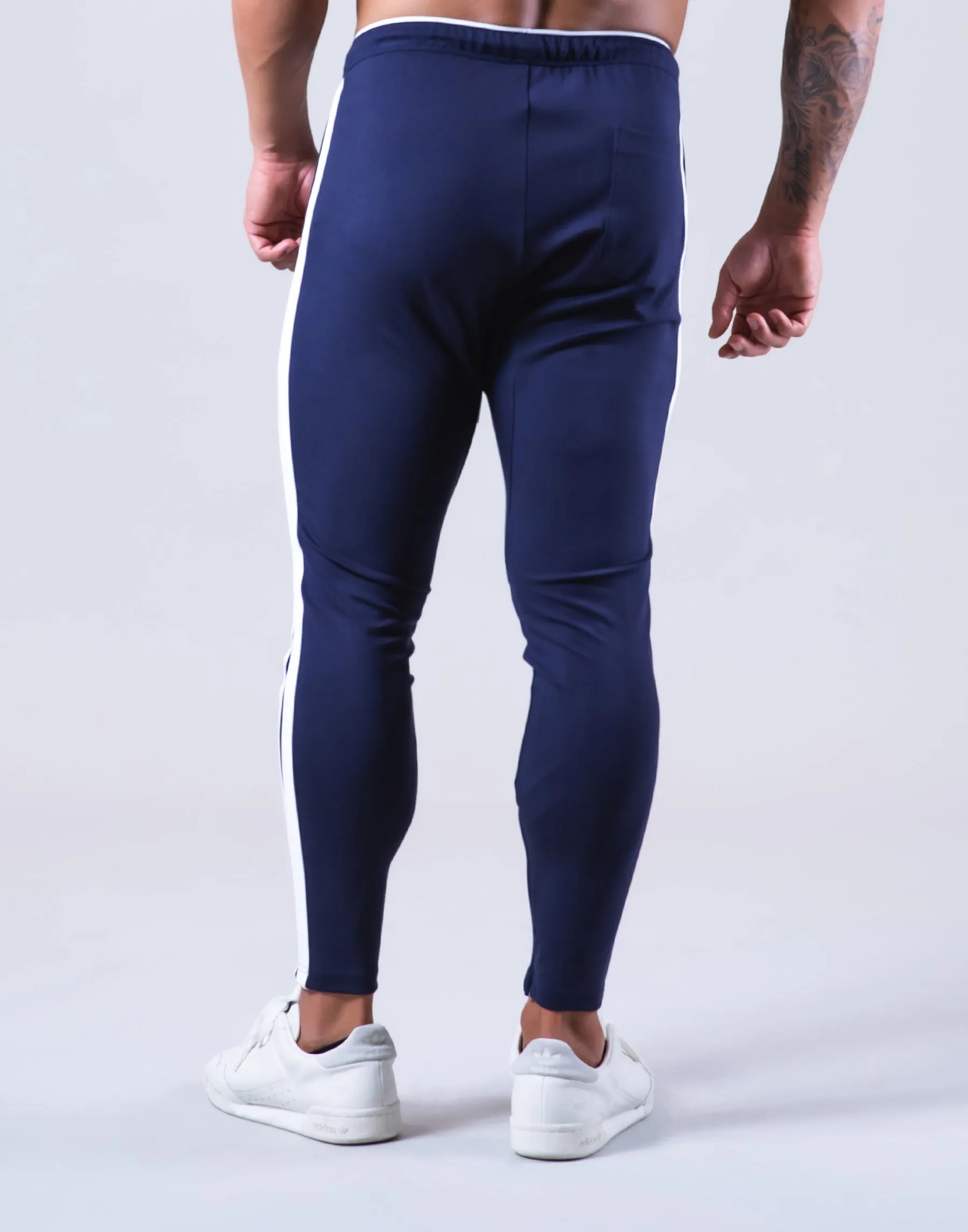 2Way Stretch 2 Line Pants - Navy/White