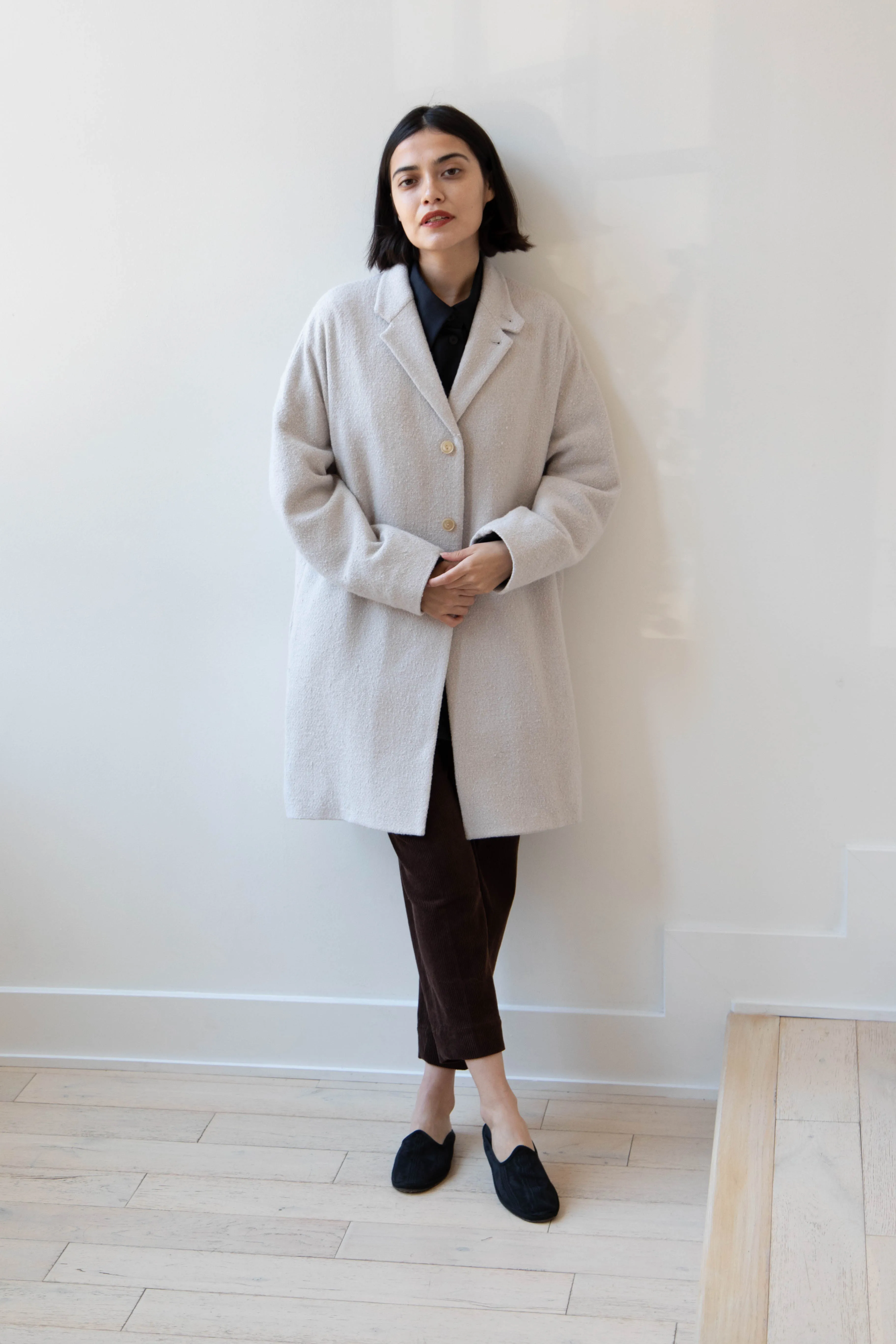 Arts & Science | Grandpa City Coat in Gray Beige