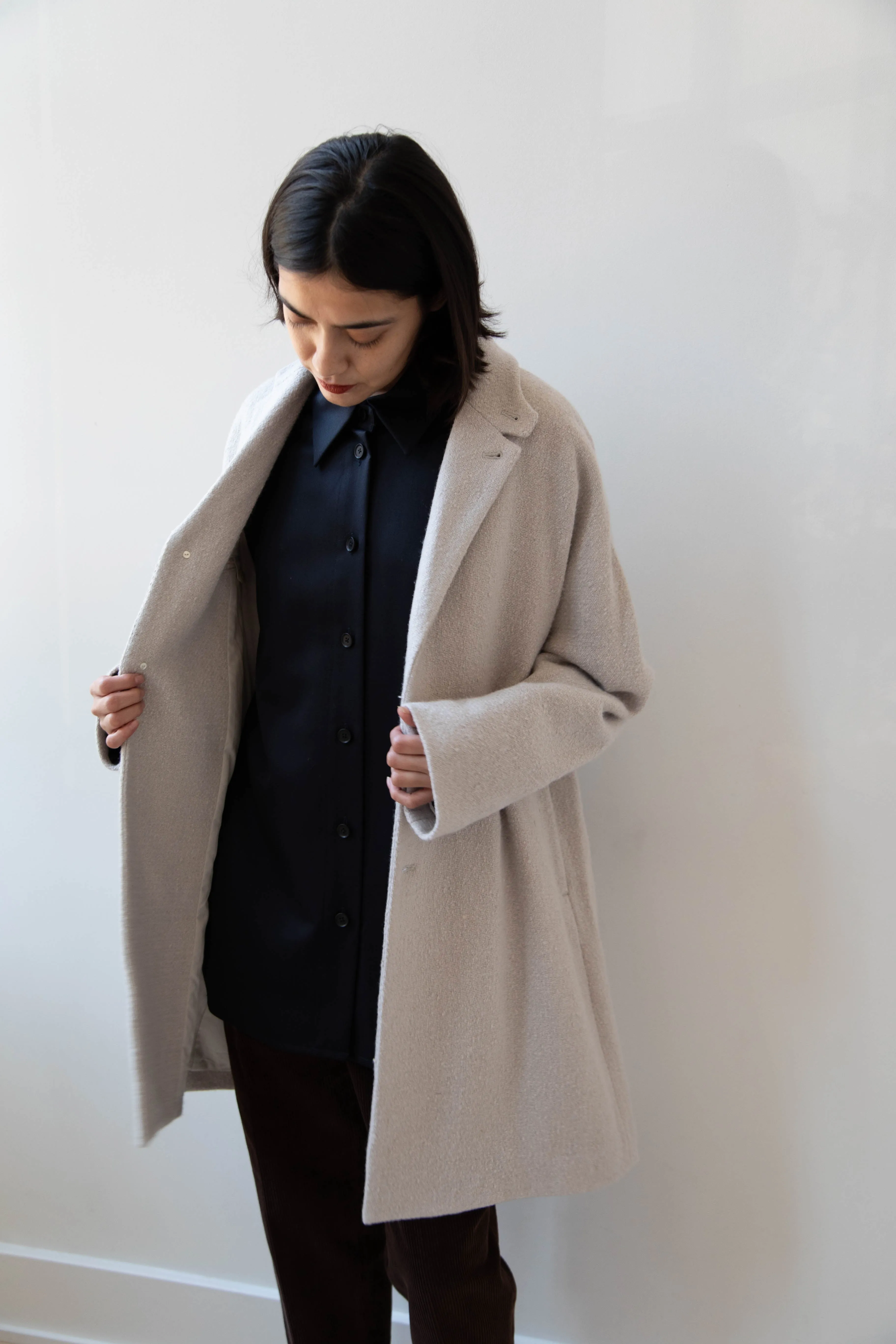 Arts & Science | Grandpa City Coat in Gray Beige