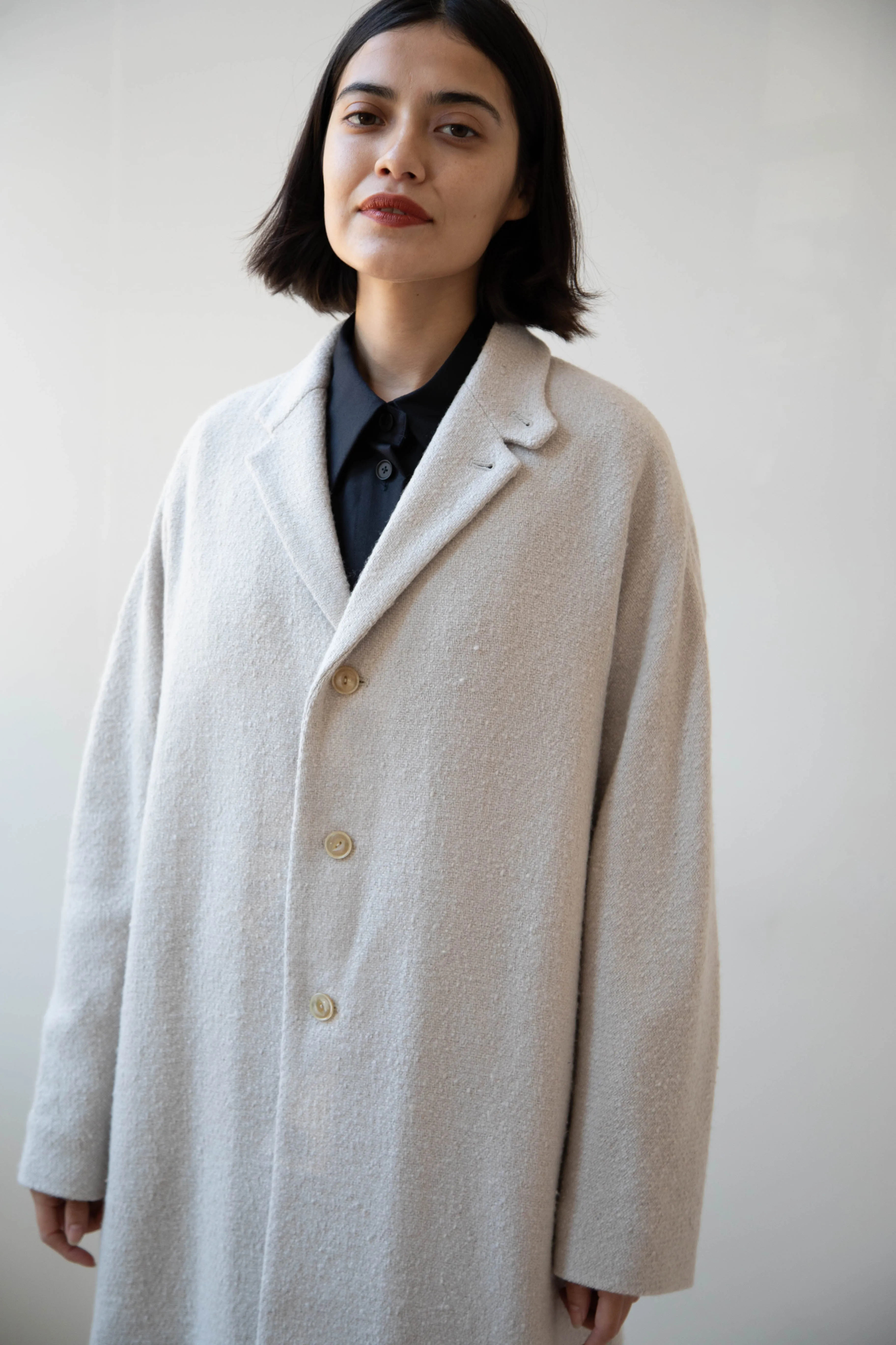 Arts & Science | Grandpa City Coat in Gray Beige