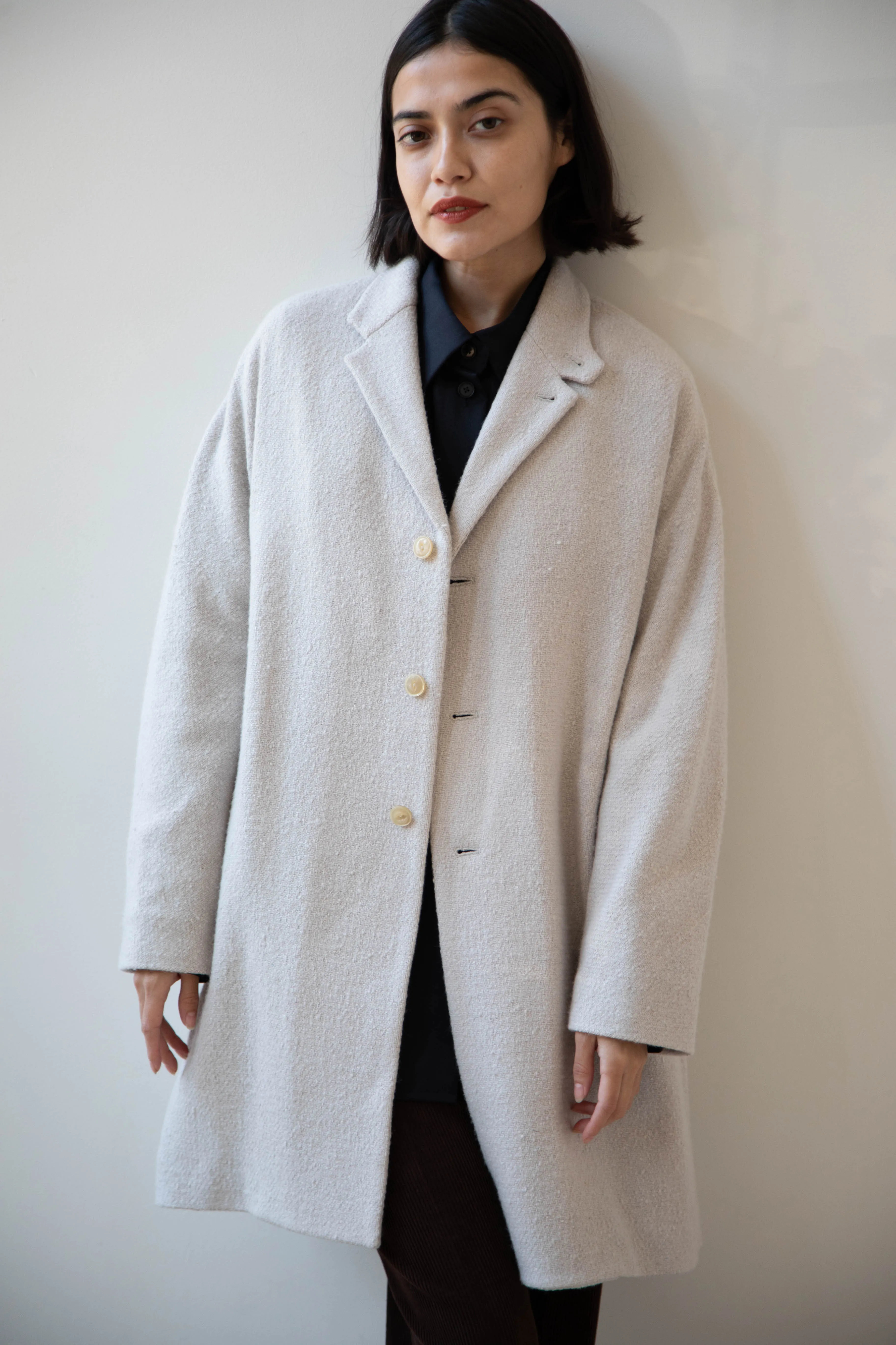 Arts & Science | Grandpa City Coat in Gray Beige