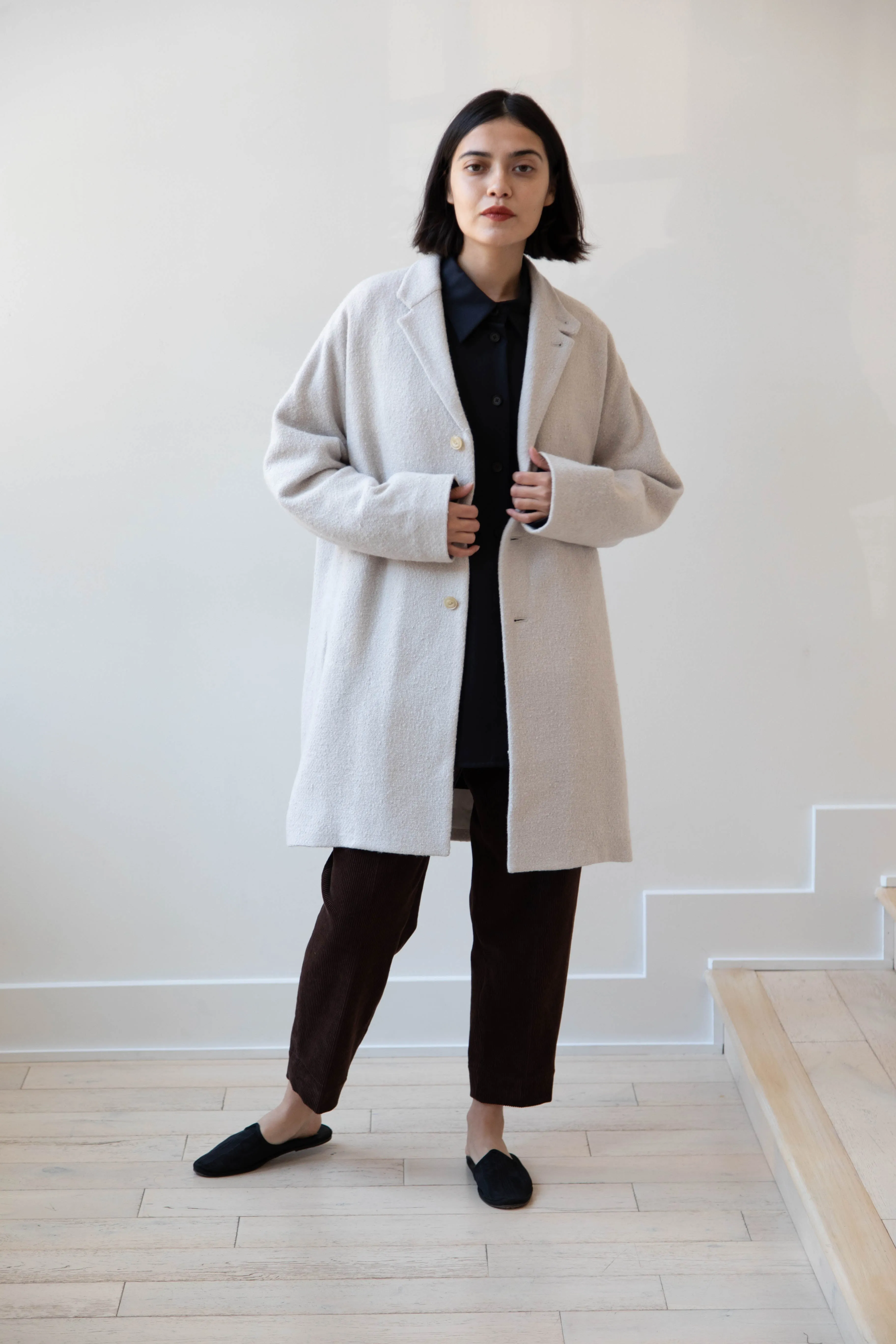 Arts & Science | Grandpa City Coat in Gray Beige