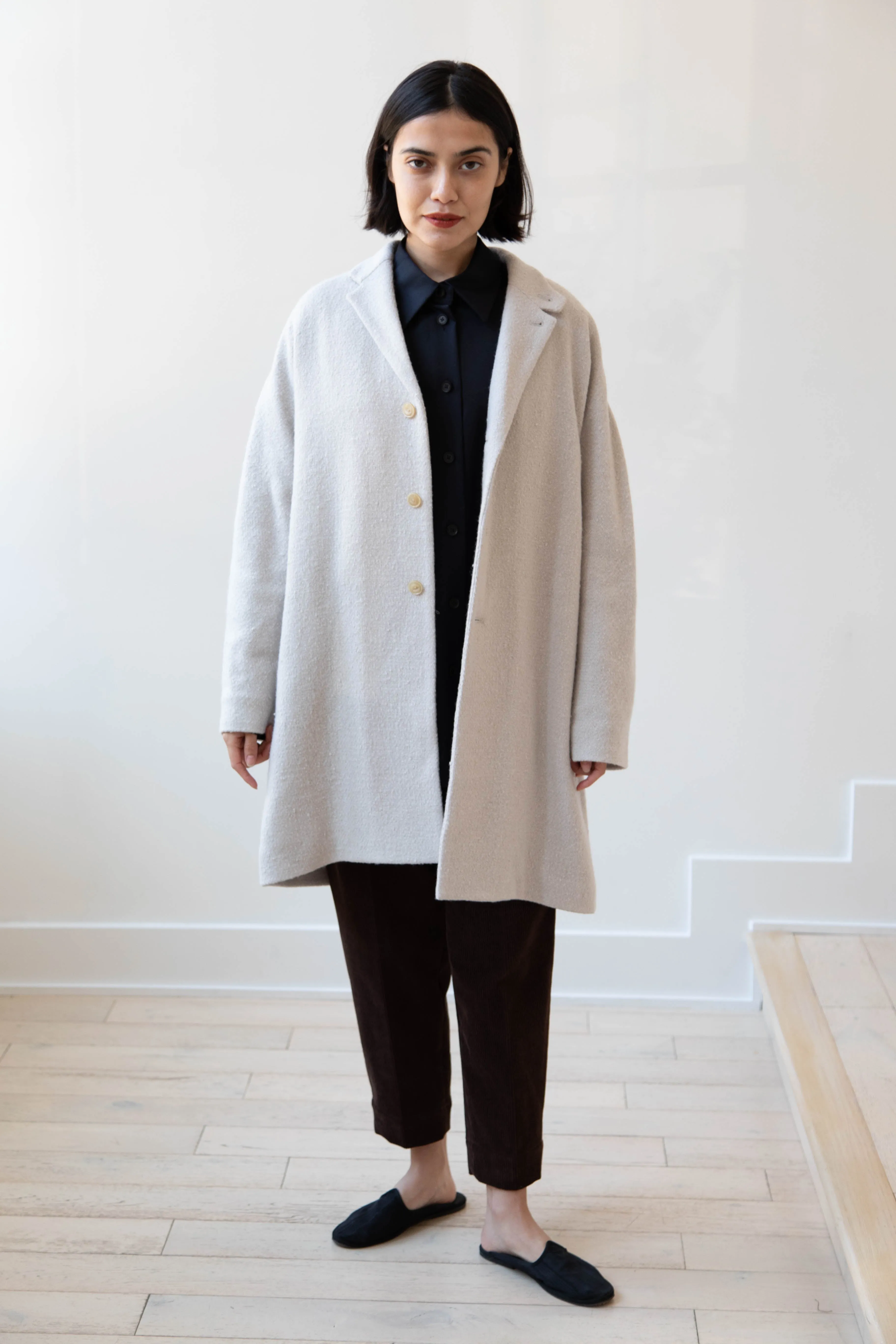 Arts & Science | Grandpa City Coat in Gray Beige