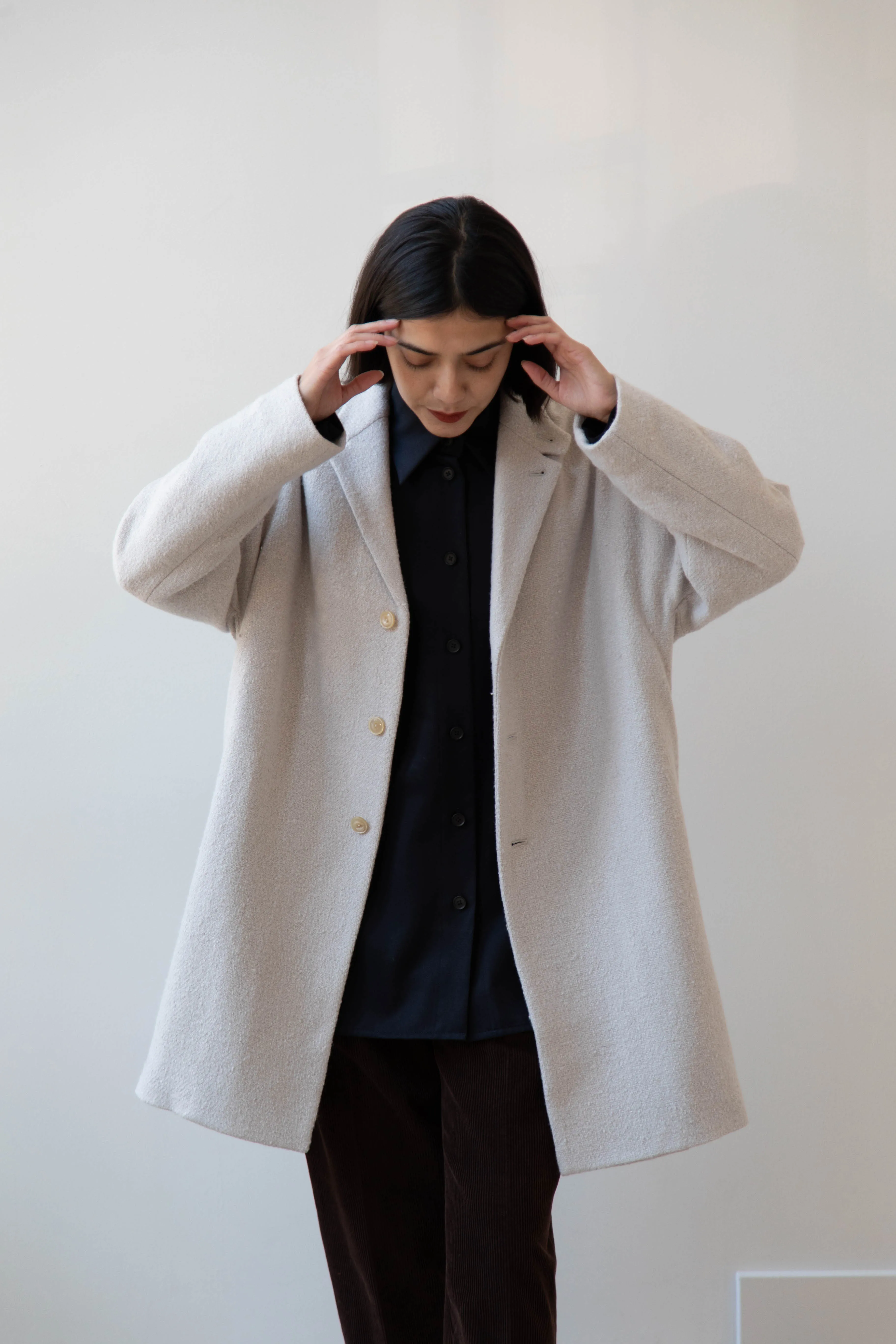 Arts & Science | Grandpa City Coat in Gray Beige