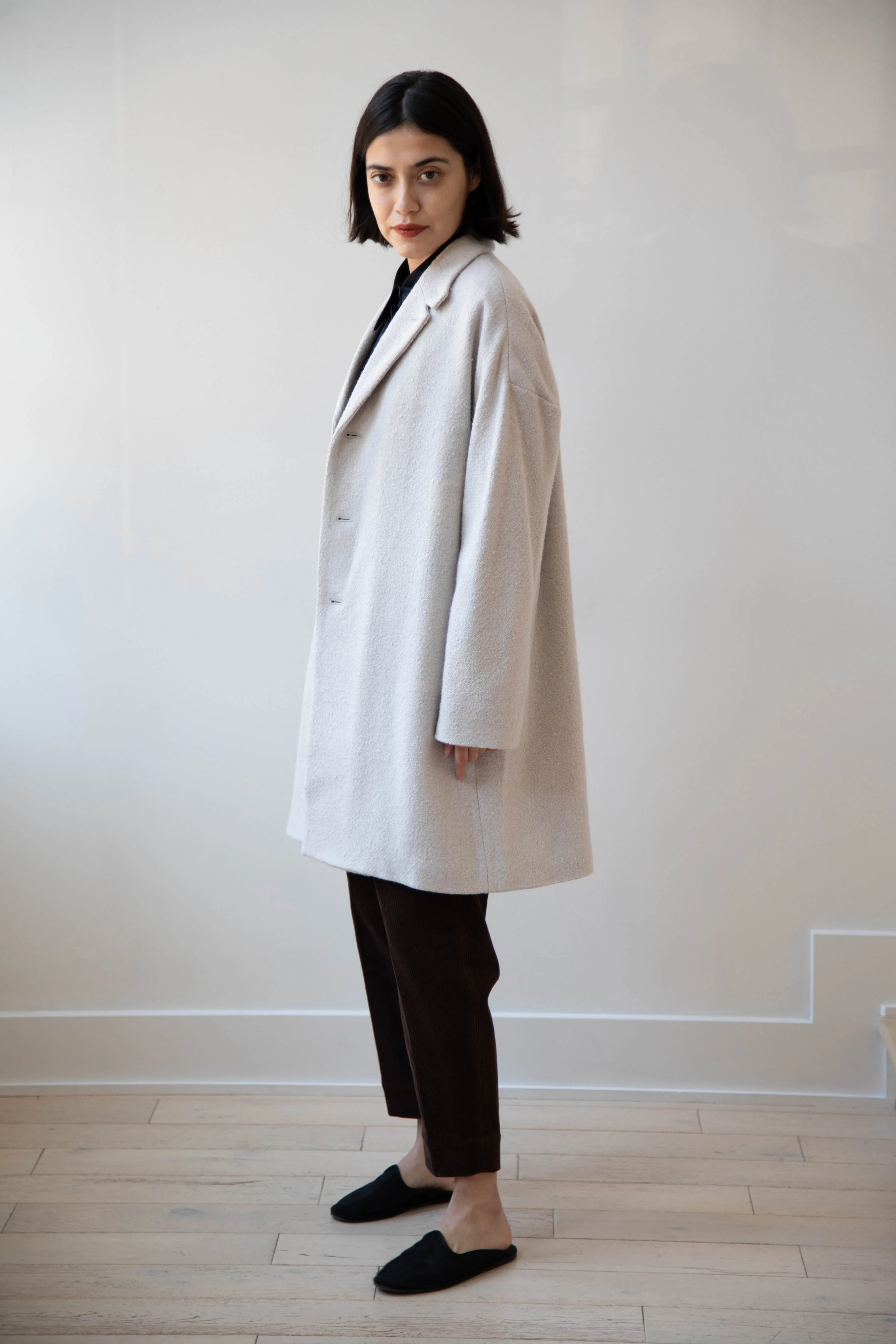 Arts & Science | Grandpa City Coat in Gray Beige