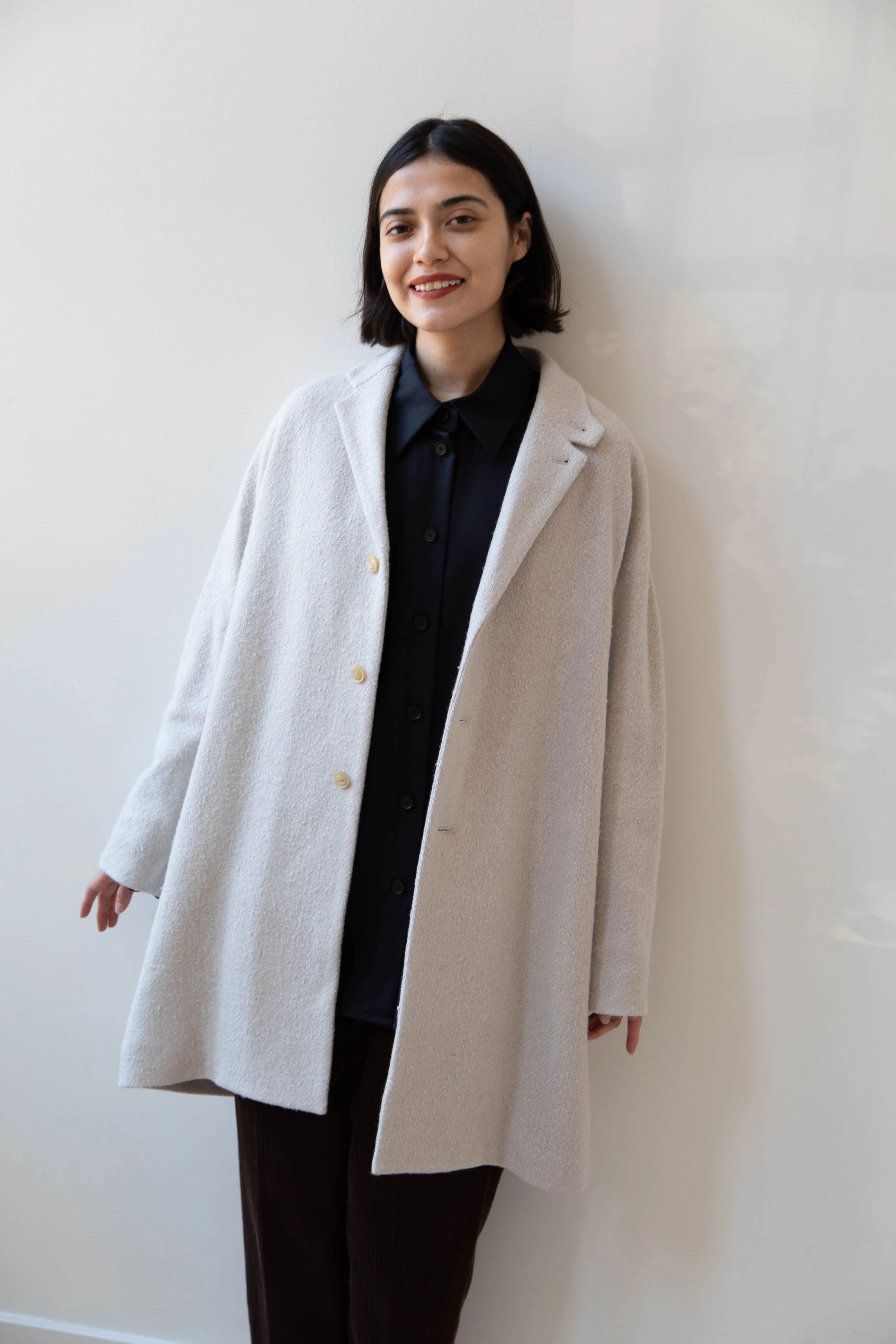 Arts & Science | Grandpa City Coat in Gray Beige