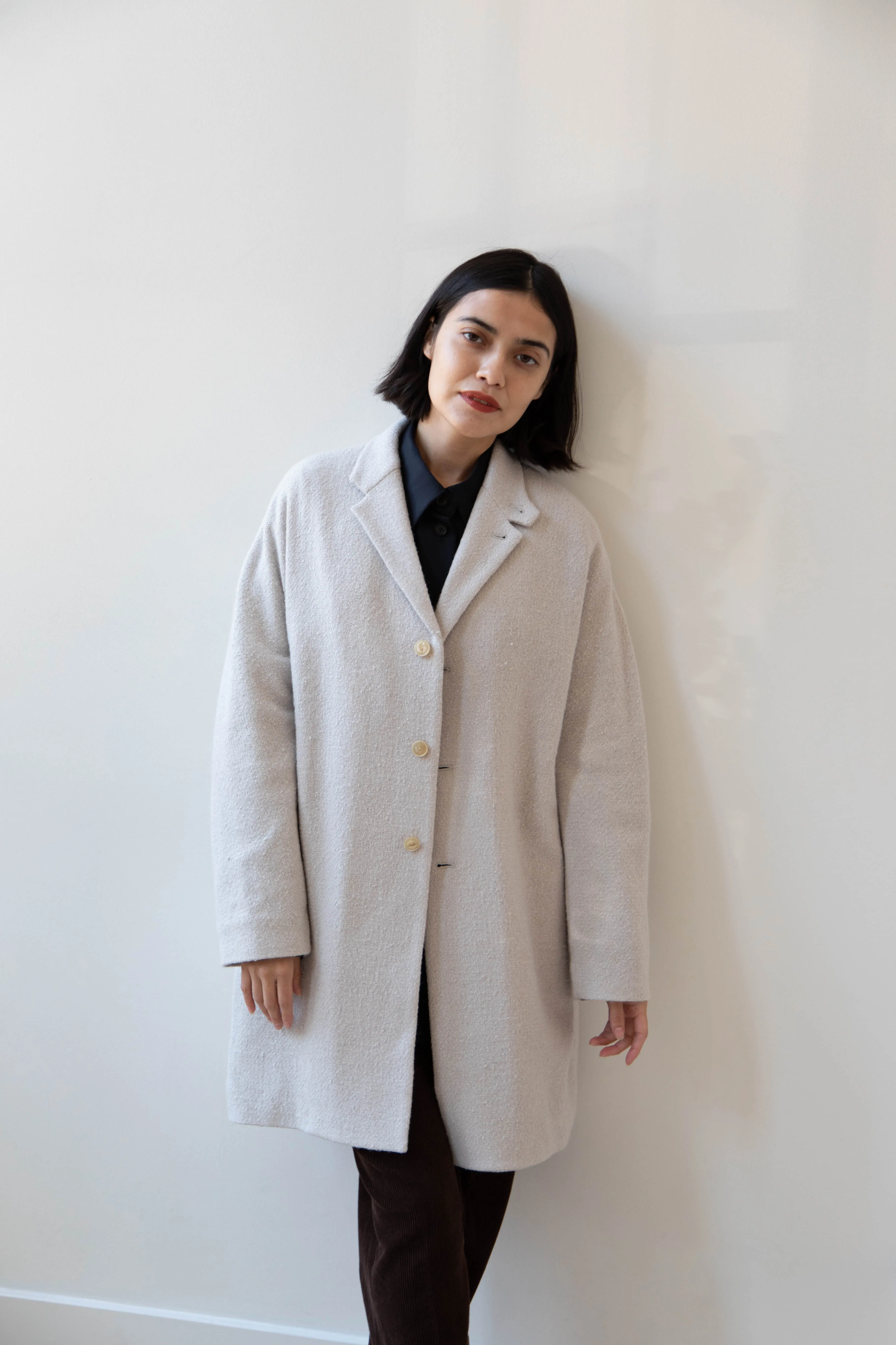 Arts & Science | Grandpa City Coat in Gray Beige