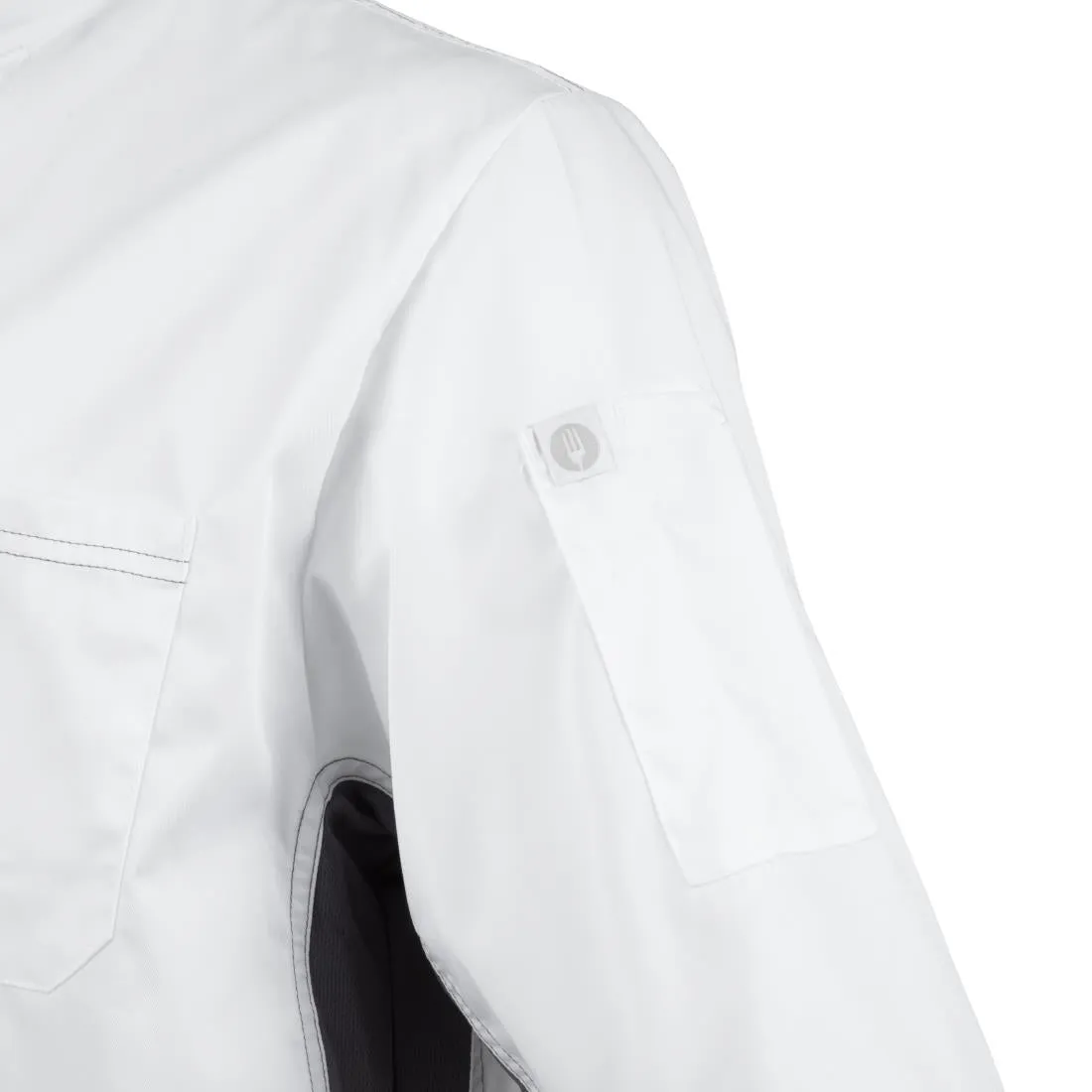 B205-L Chef Works Valais Signature Series Unisex Chefs Jacket White L