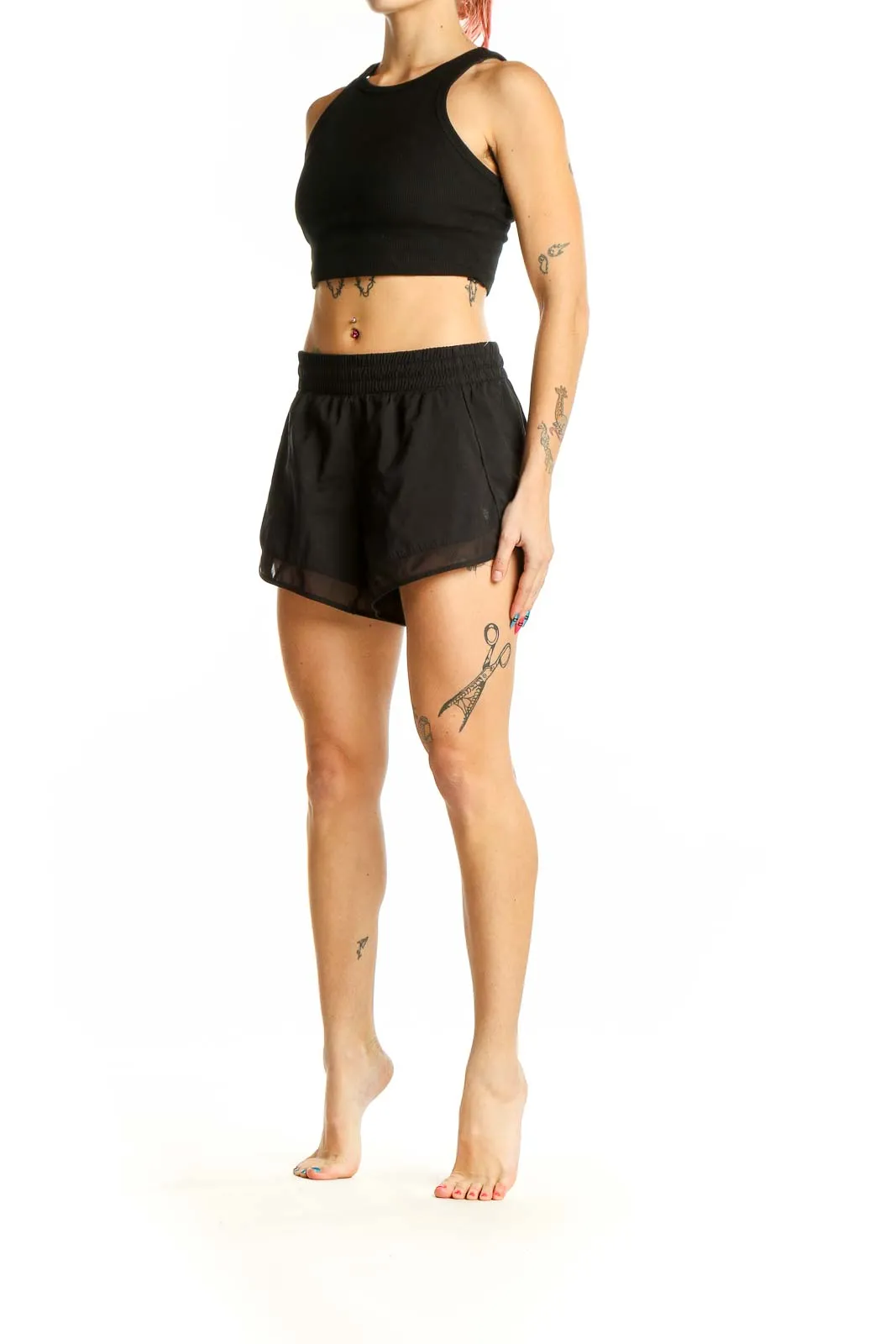 Black Sleek Active Shorts