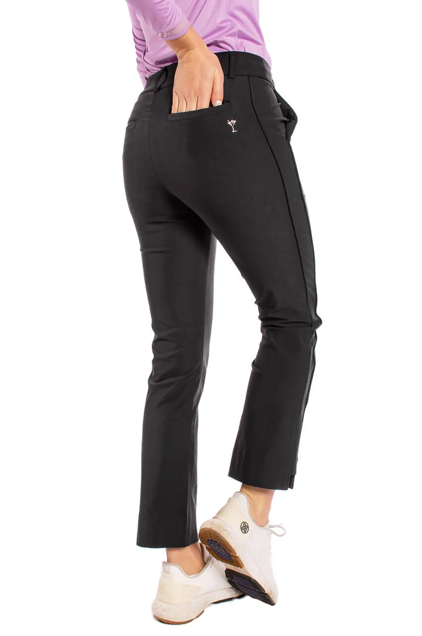 Black Stretch Ankle Pant