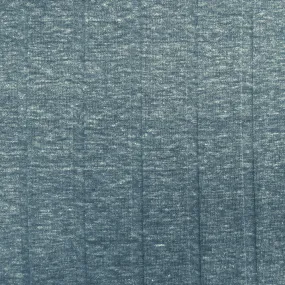 Blue-White Rayon Polyester Stretch Spandex Wide Rib Knit Fabric