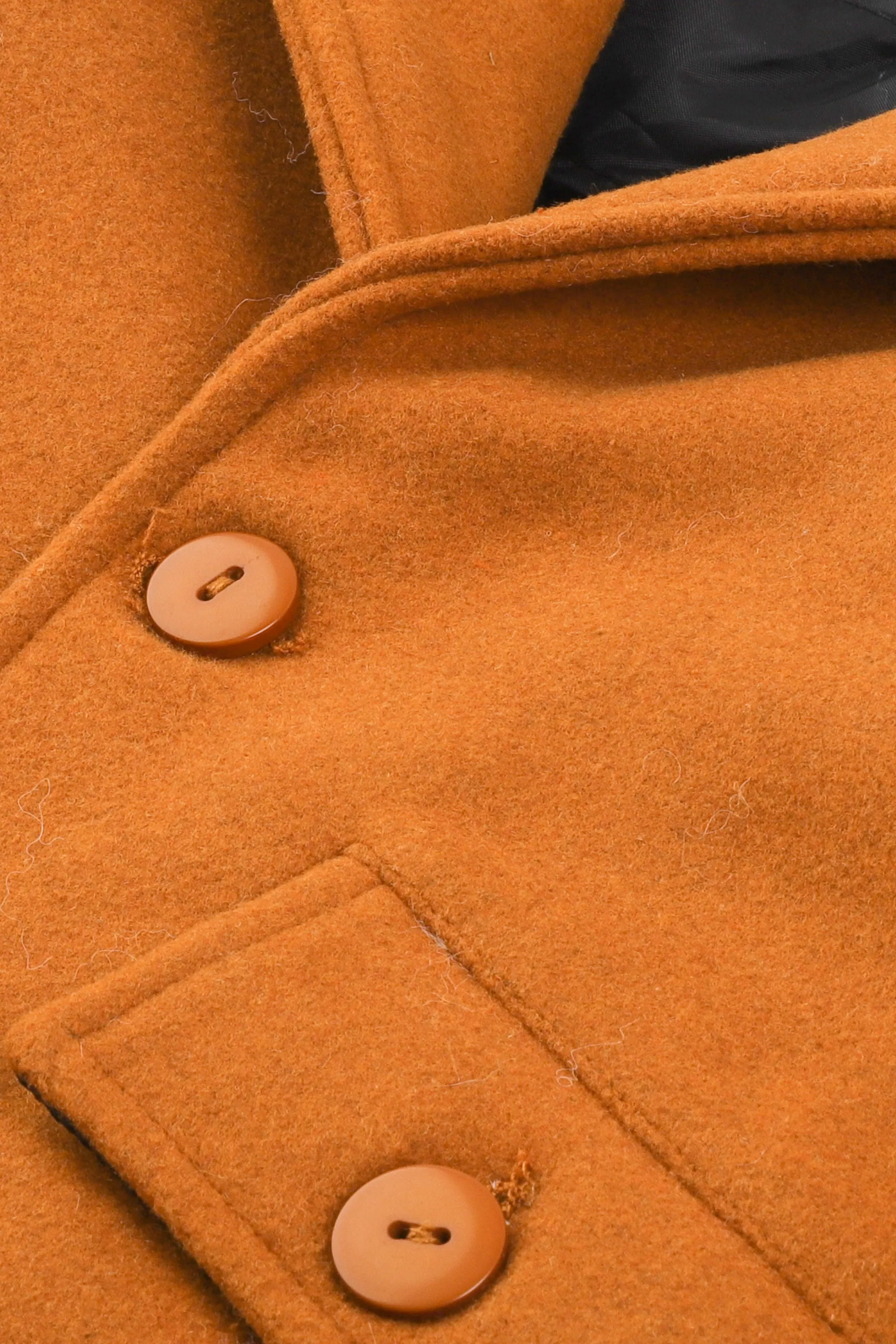 Boys Classic Camel Felt Coat