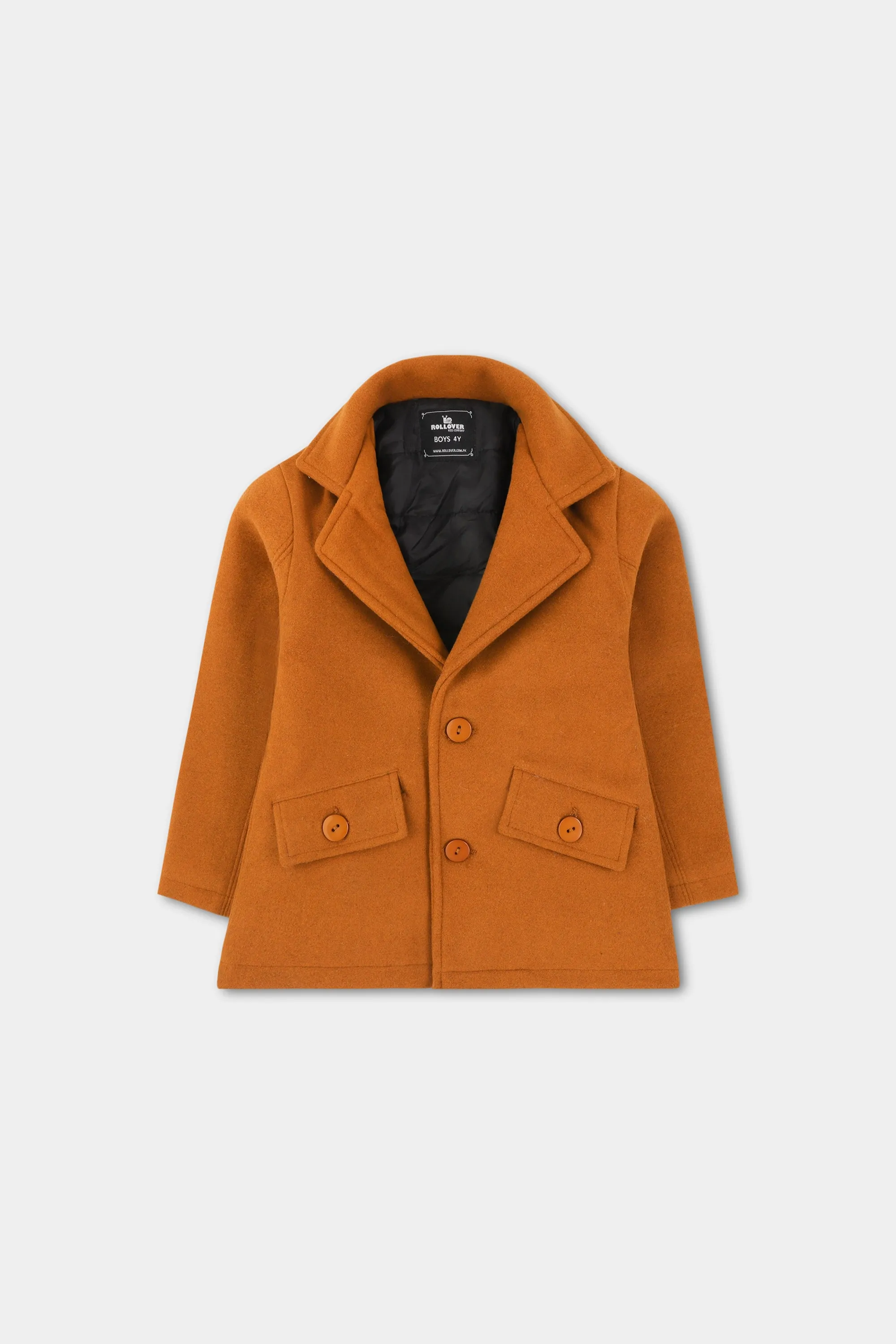 Boys Classic Camel Felt Coat