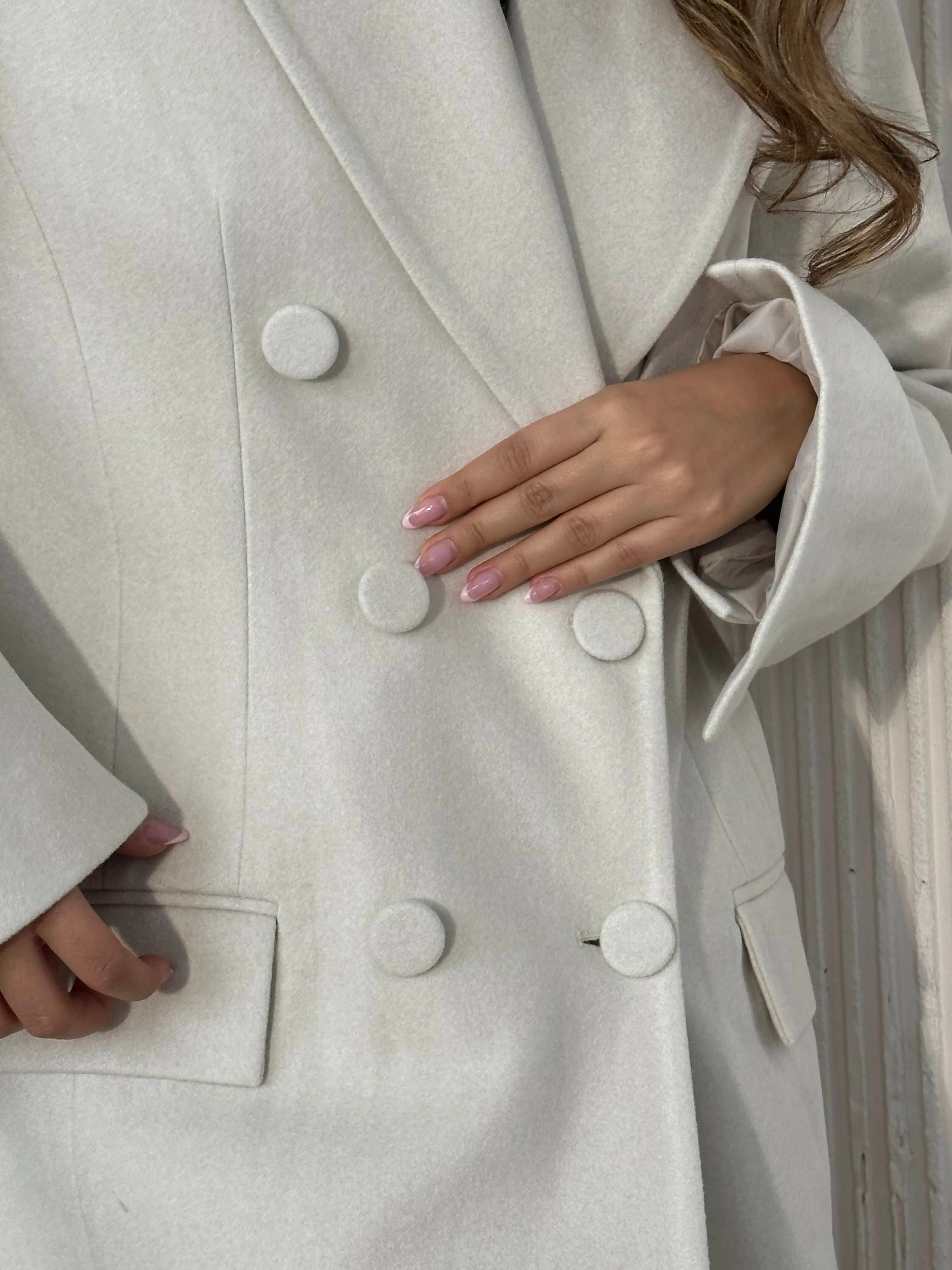 Classic buttoned coat