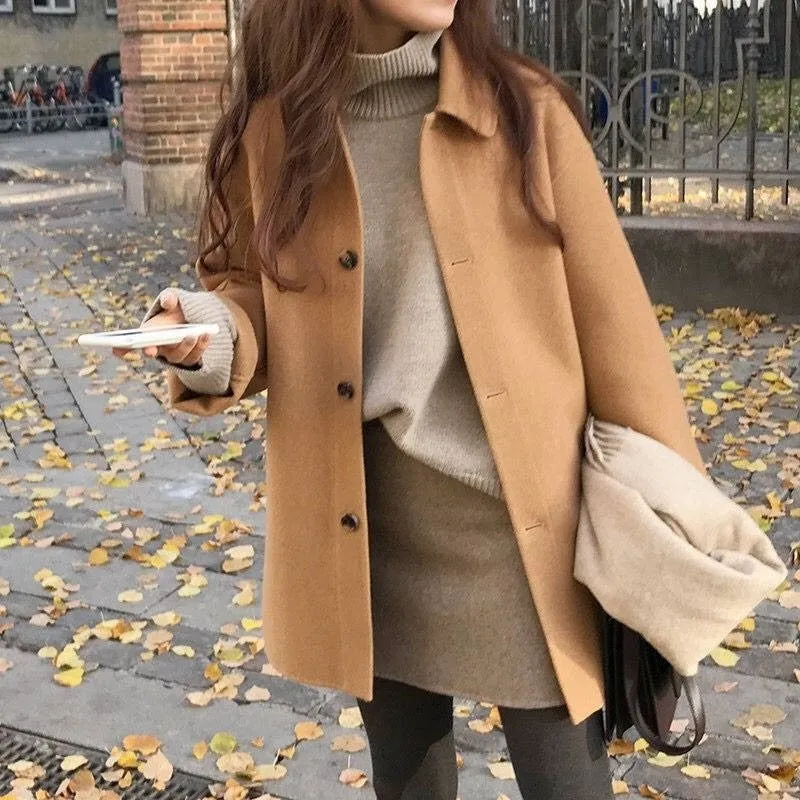 Classic Single Breasted Autumn Coat