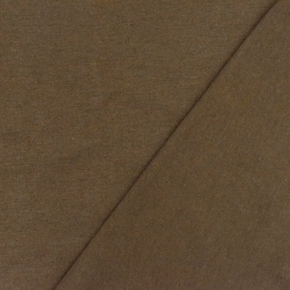 Coffee Brown Solid Rayon Jersey Knit Fabric