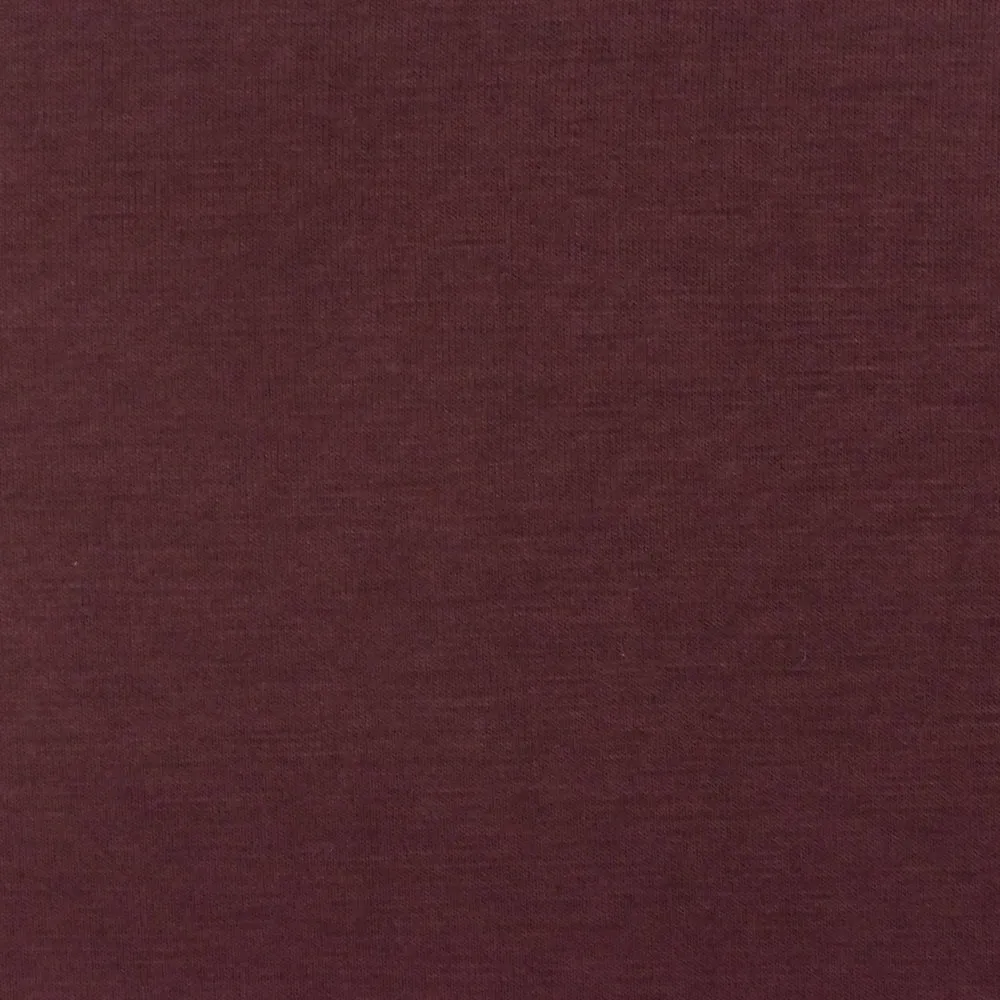 Dark Maroon Solid Stretch Spandex Bamboo Jersey Knit Fabric