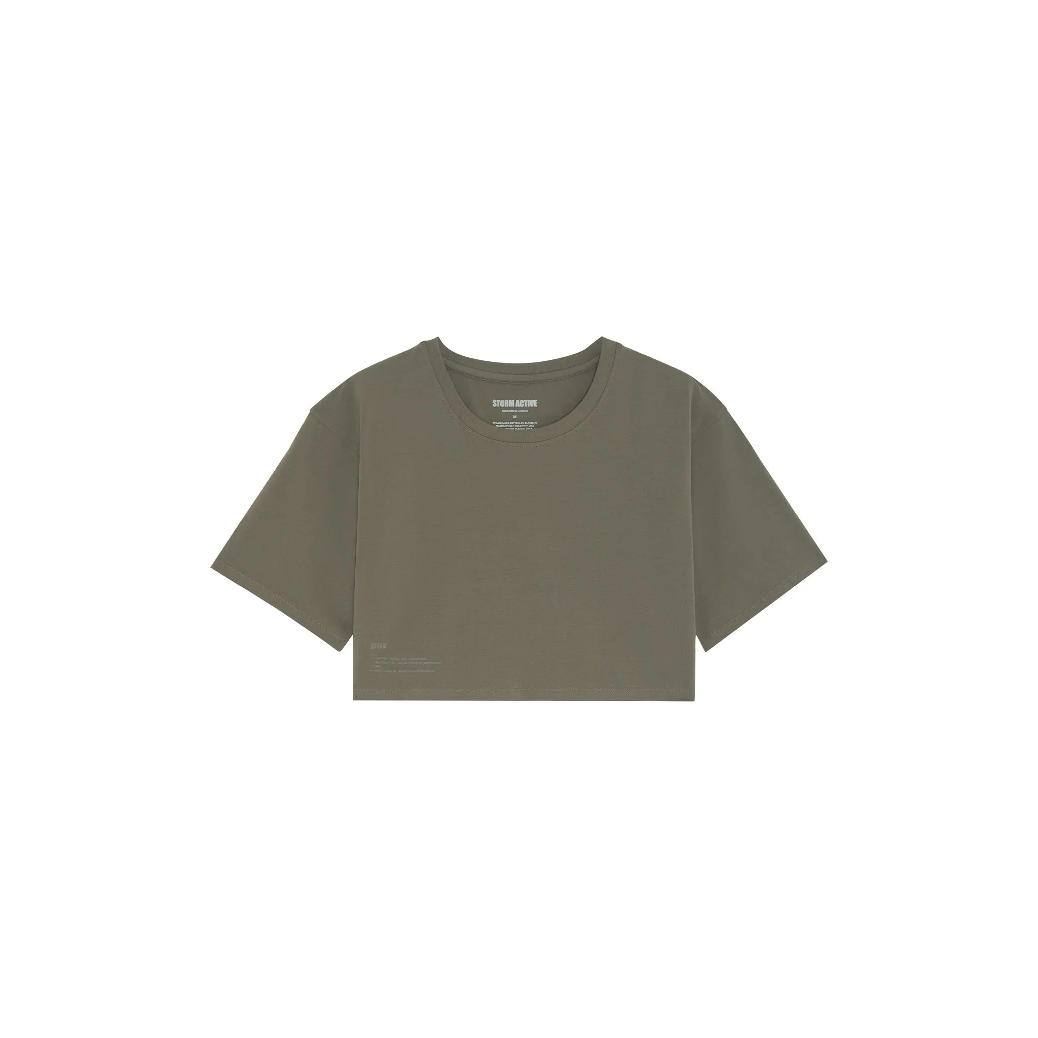 Easy Crop Top Olive