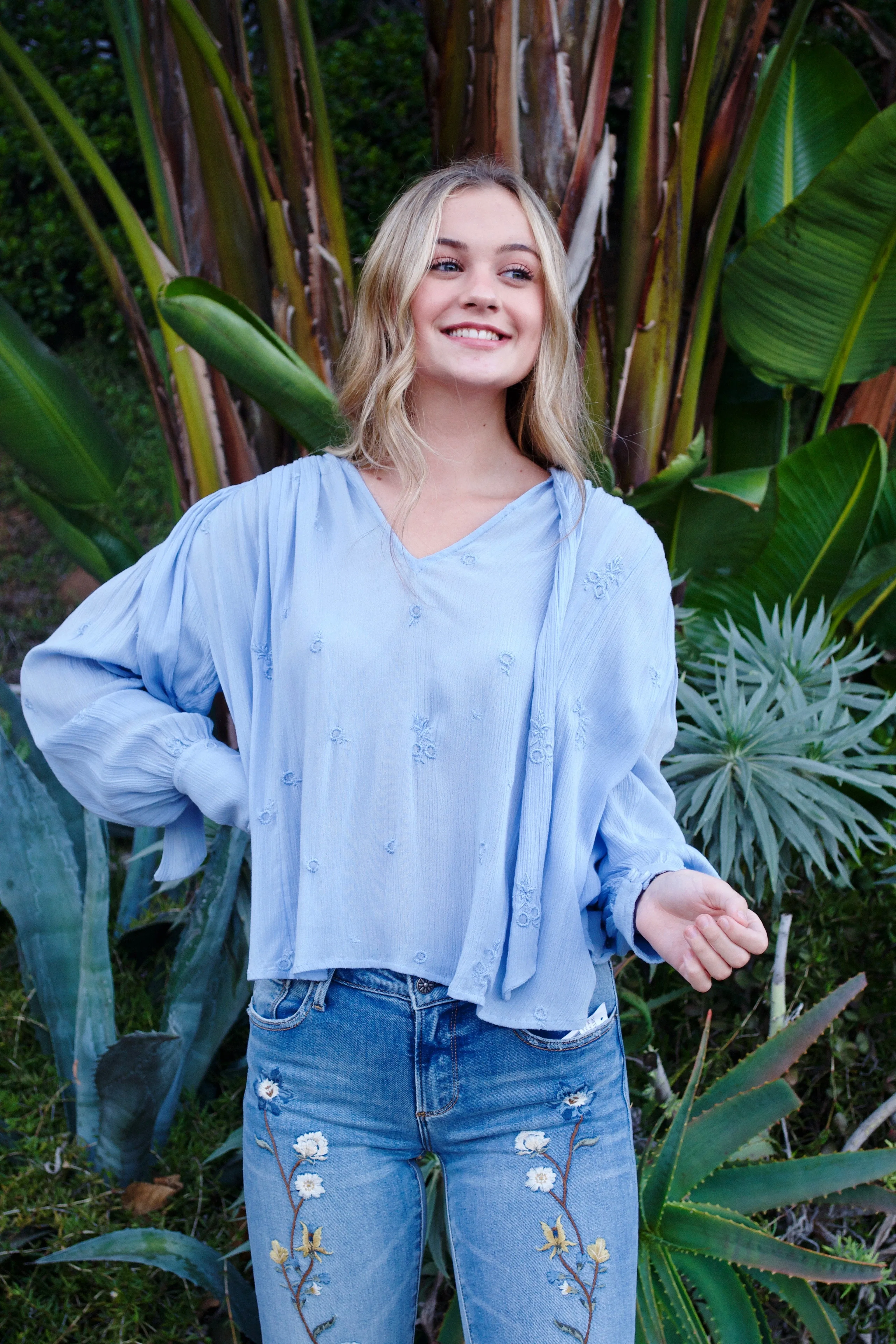 FP Blue Gemstone Long Sleeve