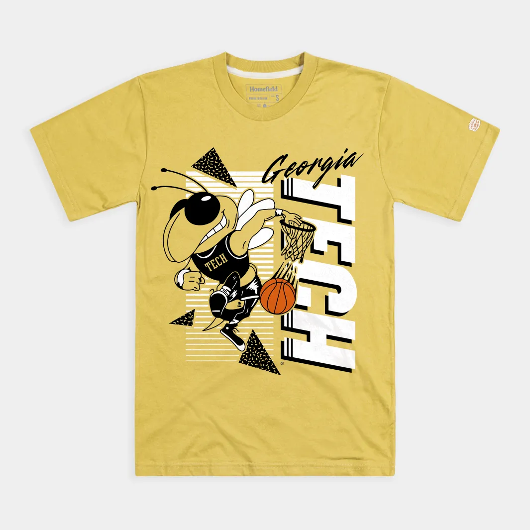 Georgia Tech Yellow Jackets 1980's Basketball Tee