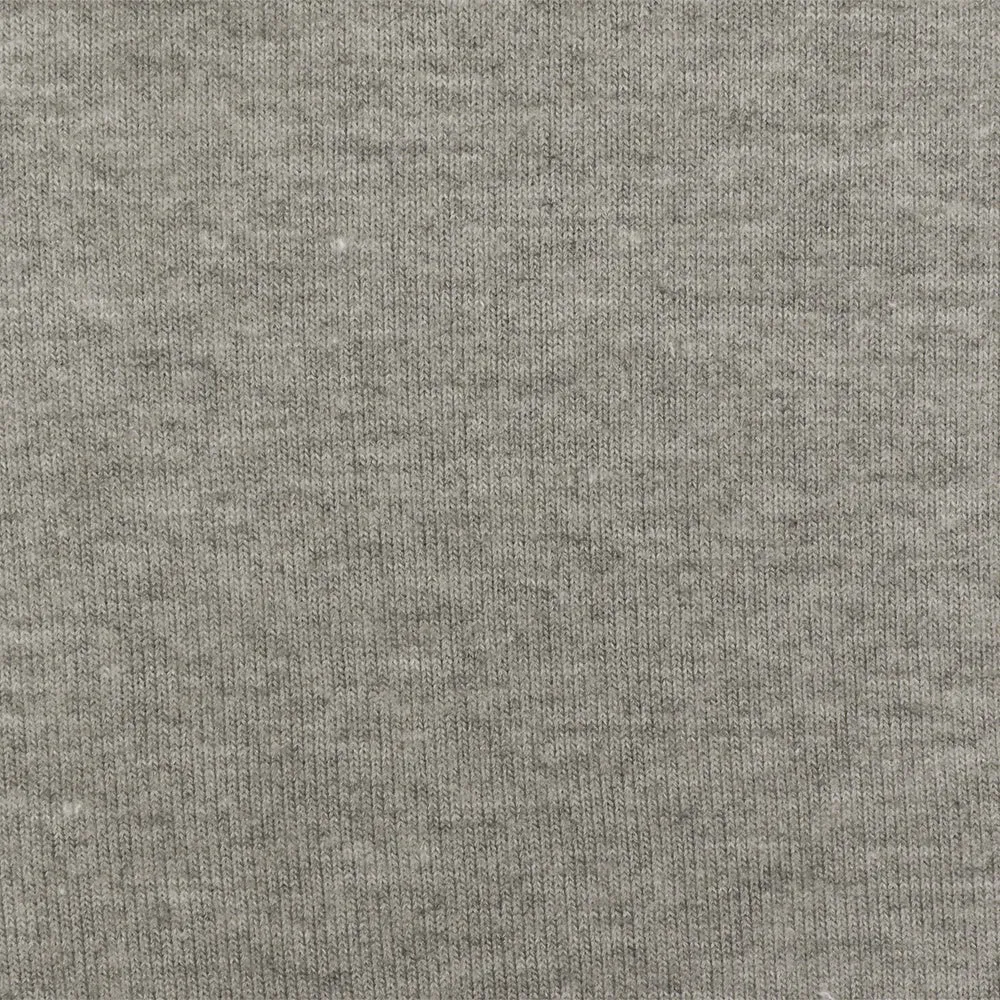 Heather Airport Gray Stretch Brushed Jersey Knit Fabric