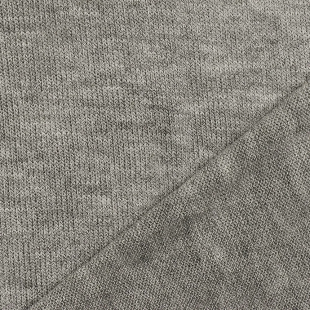 Heather Cloudy Gray Stretch Rayon Jersey Knit Fabric