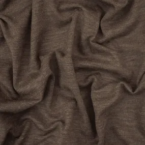 Heather Earth Brown-Gray Wool Stretch Spandex Jersey Knit Fabric