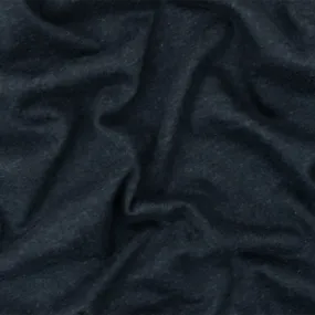 Heather Night Navy Blue Organic Cotton Stretch Spandex Jersey Knit Fabric