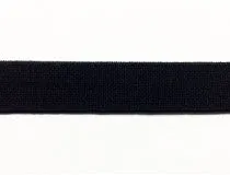 High Density Non-Roll Elastic (20mm) - Black