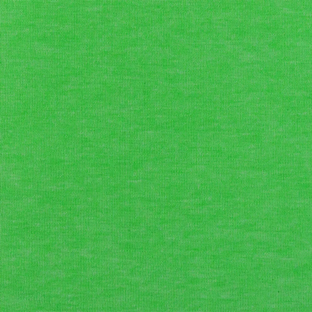 Kelly Green Slub Stretch Polyester 1X1 Rib Knit Fabric