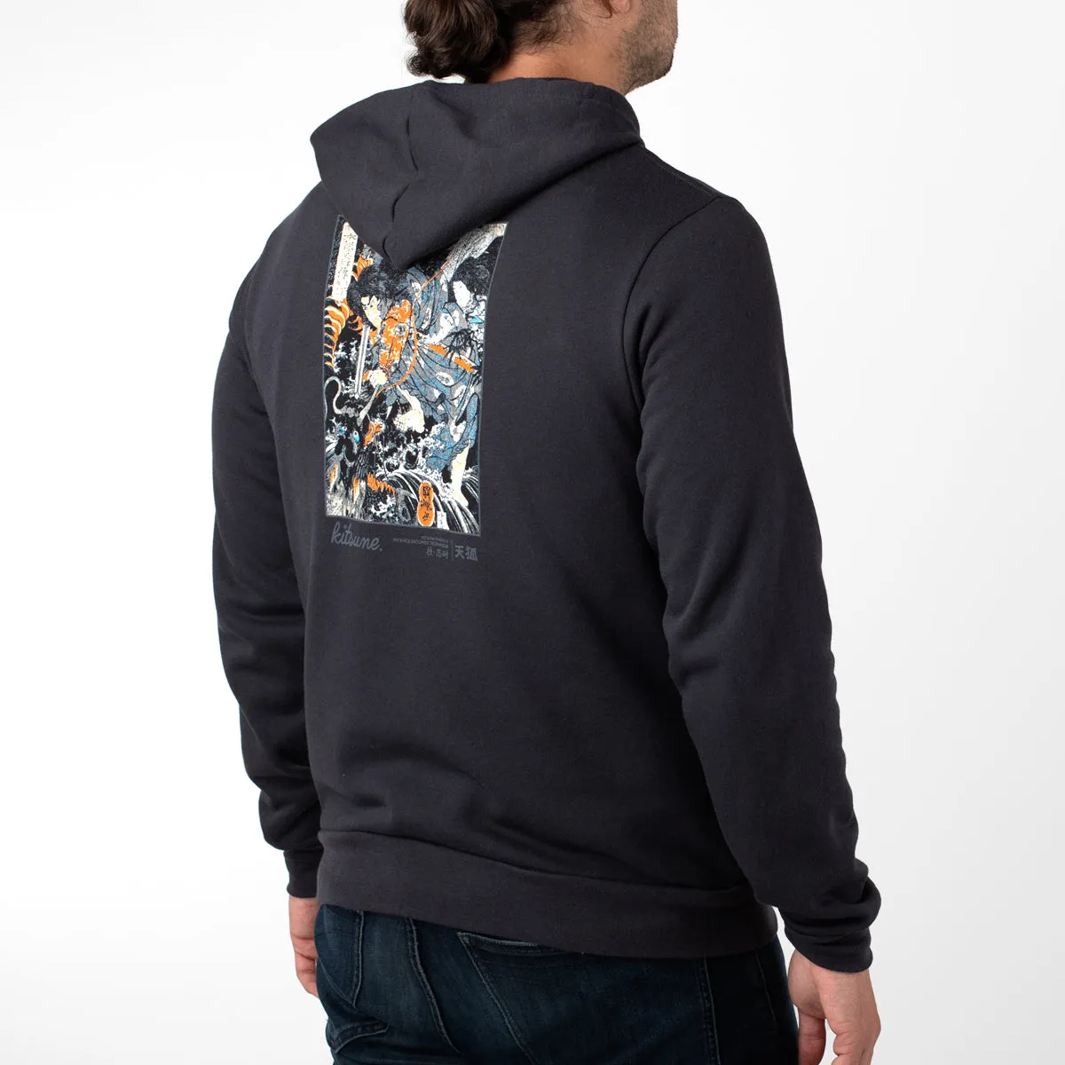 Kitsune "Dragon" Hoodie - Grey