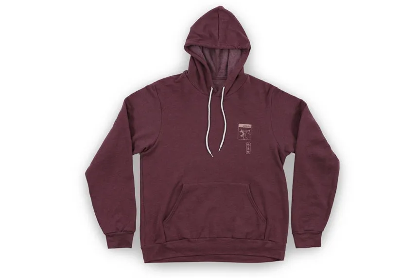 Kitsune "Twin Dragon" Hoodie - Maroon Heather