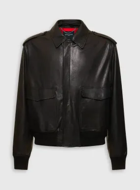 Leather Bomber Jacket