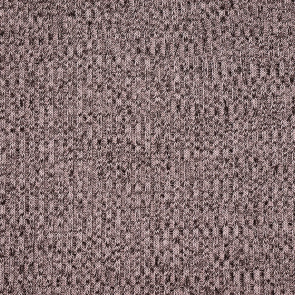 Light Pink-Gray Poly Stretch Spandex 2x2 Rib Knit Fabric