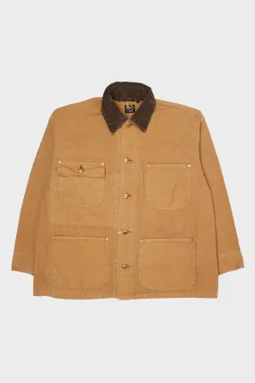 Loose Fit Oxford Coverall - Brown