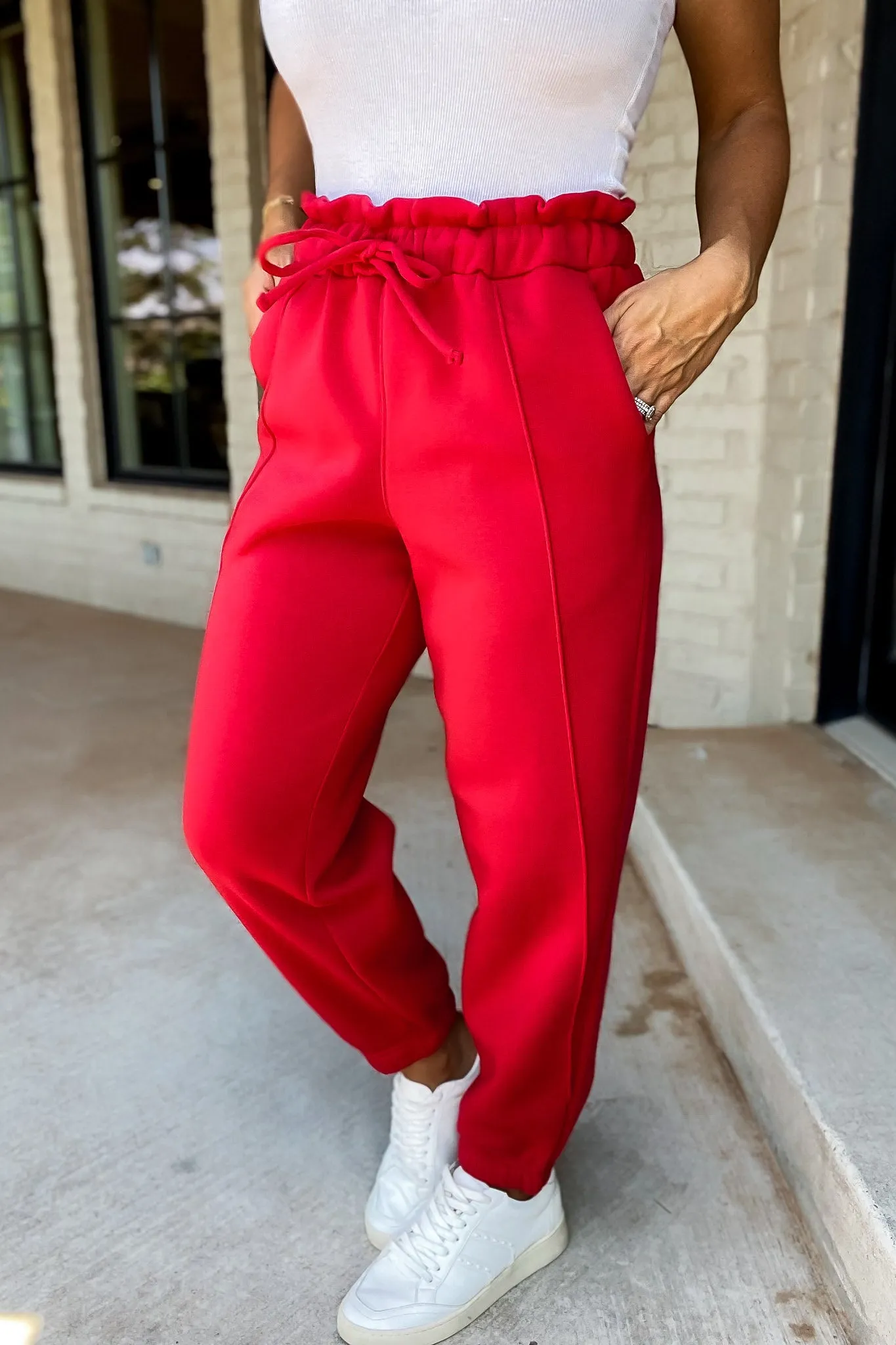 Making It Look Easy Ruby Paperbag Joggers Sweats