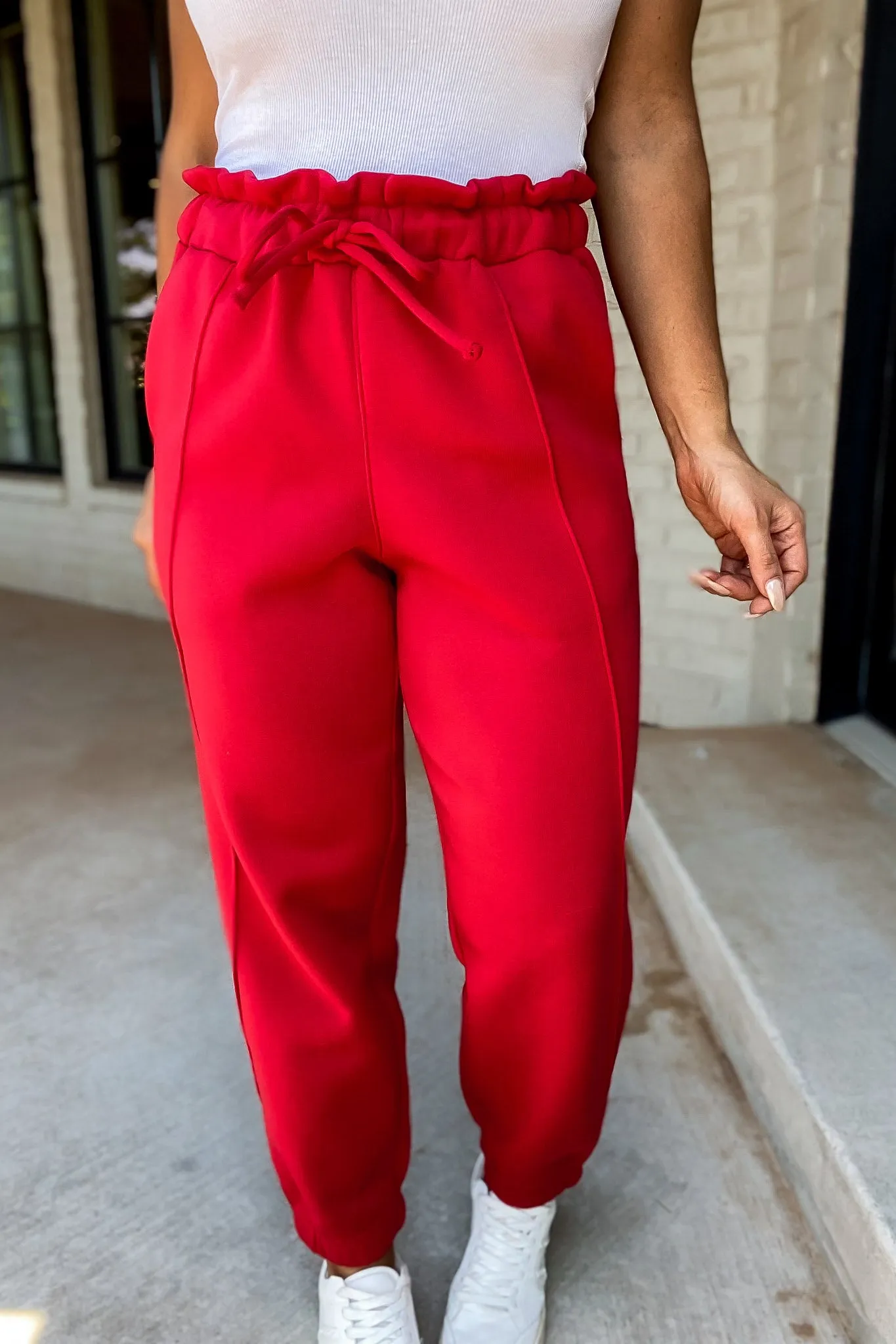 Making It Look Easy Ruby Paperbag Joggers Sweats