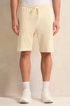 Men Beige Active Shorts