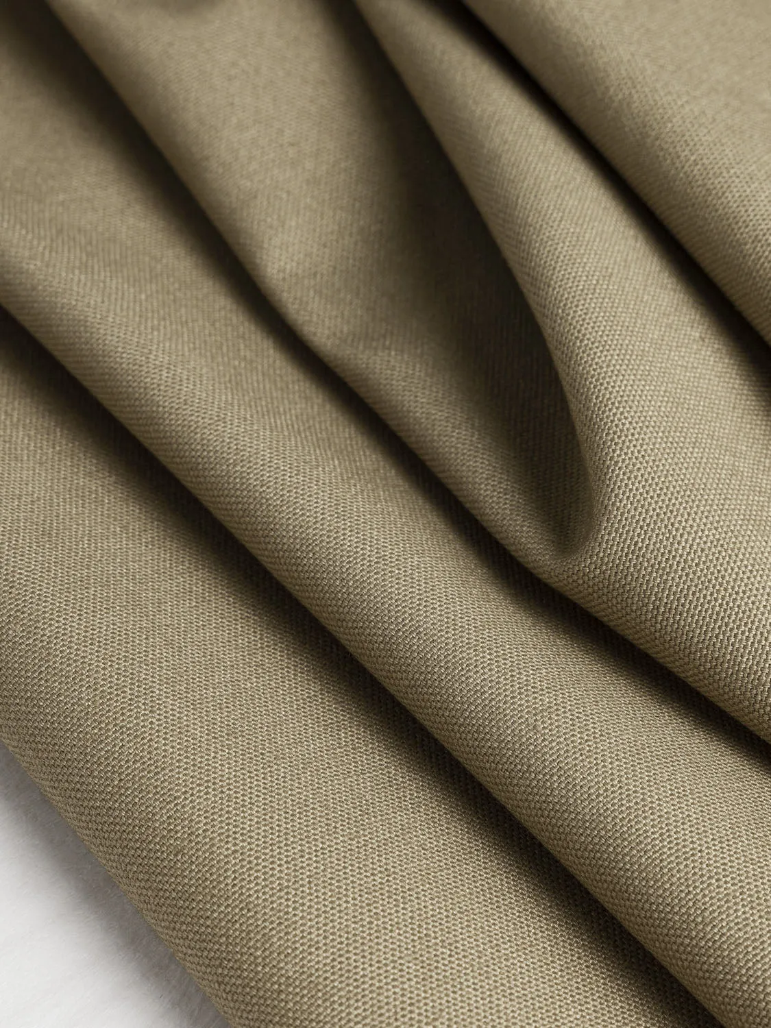 Midweight Core Collection Organic Cotton Canvas - Khaki - Swatch