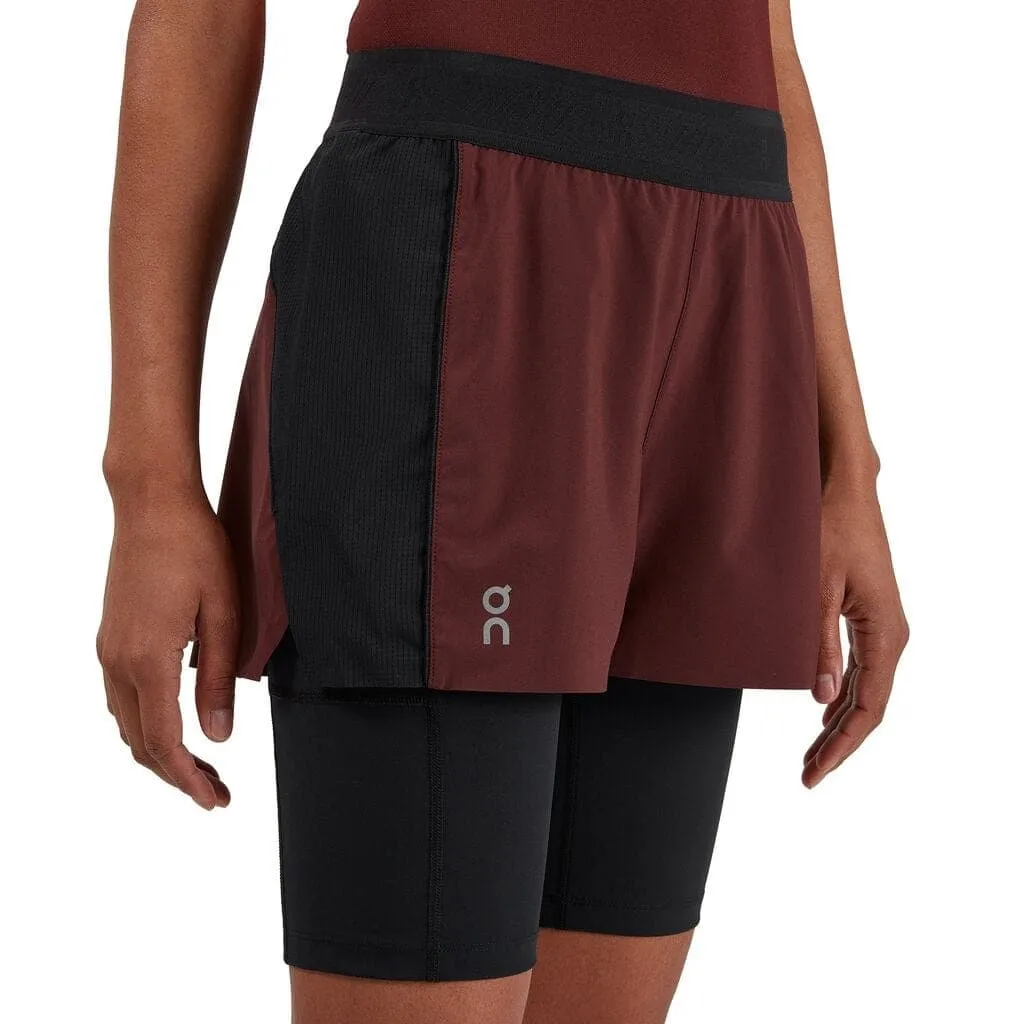 On Running Active Shorts (Women's) - Mulberry/Black