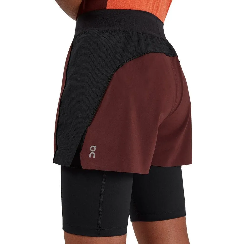 On Running Active Shorts (Women's) - Mulberry/Black