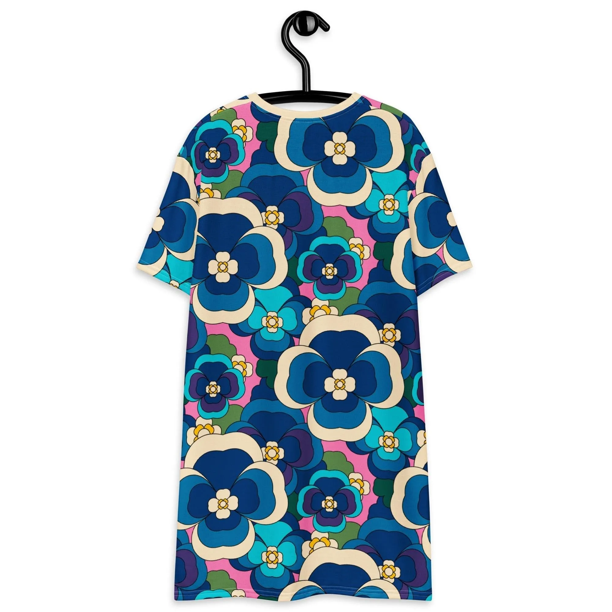 PANSY FANTASY blue pink - T-shirt dress