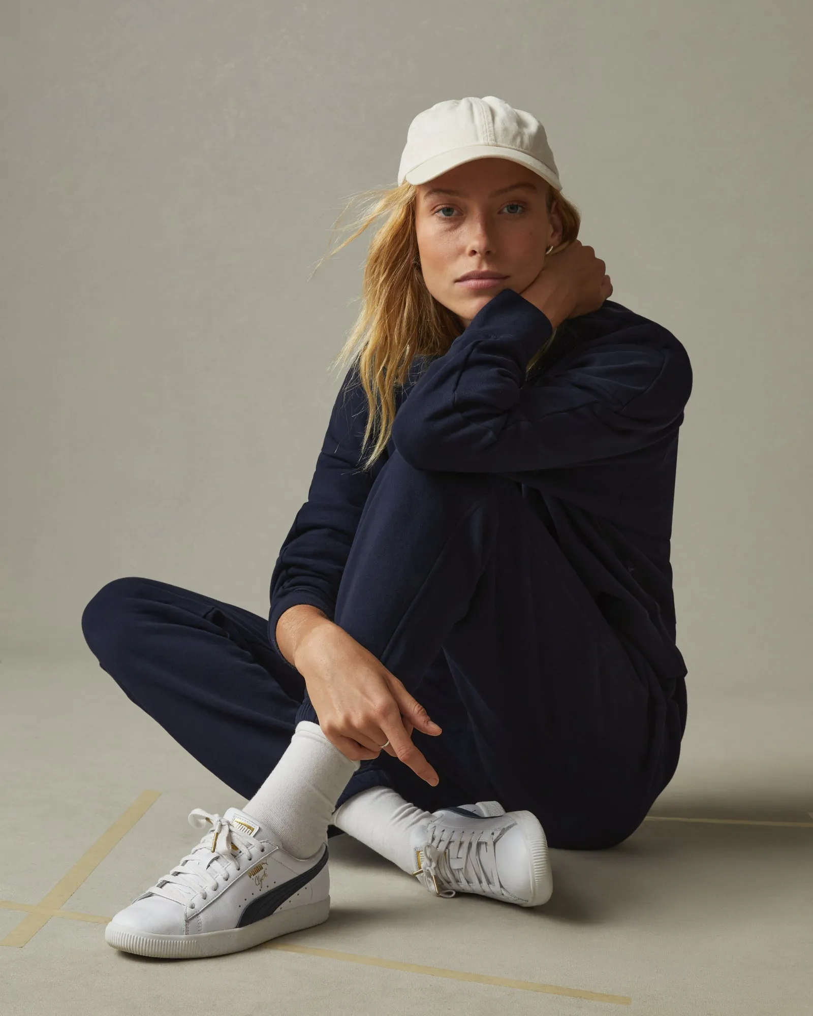 Premium Midweight Oversized Crew - Dress Navy