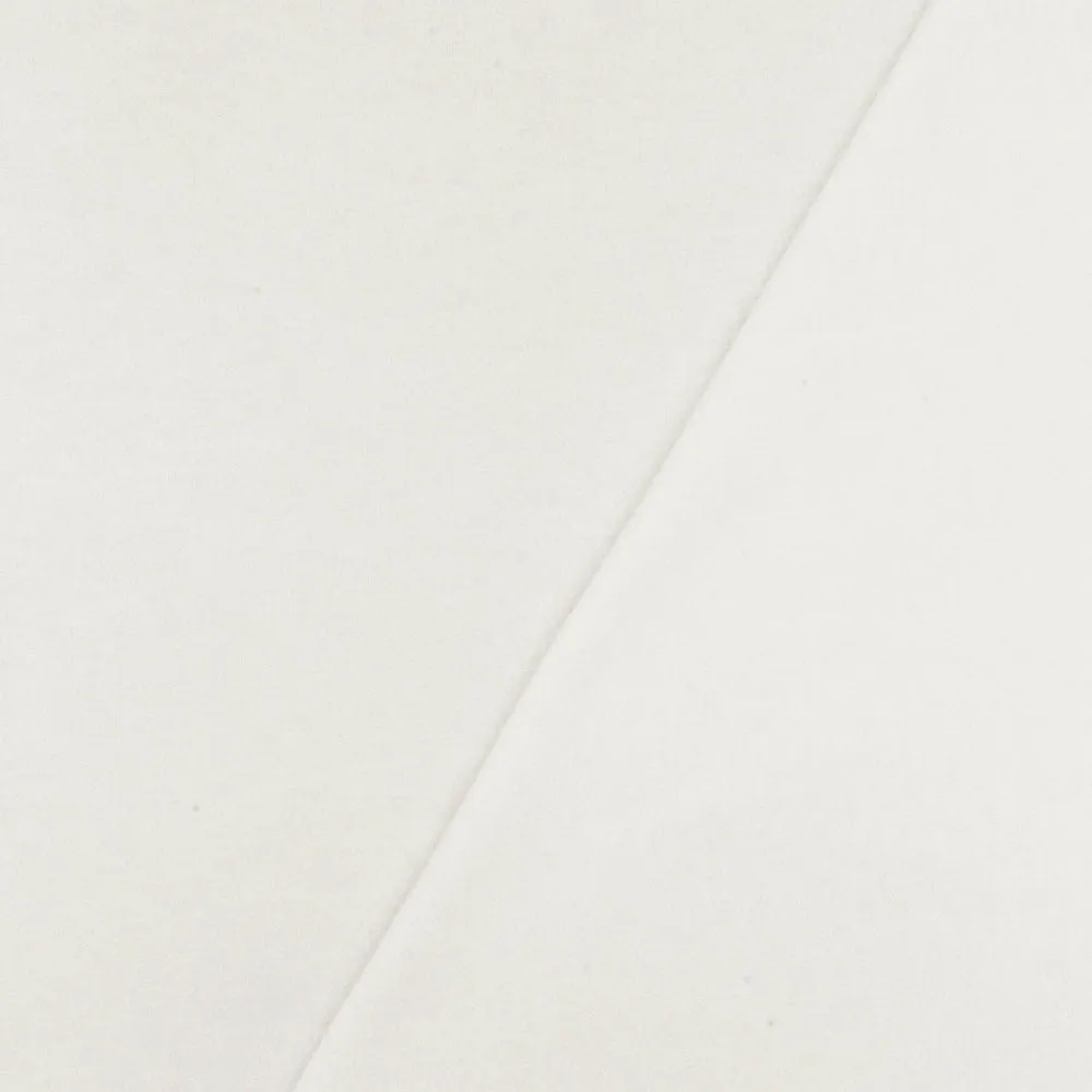 Pure White Solid Stretch Cotton Jersey Knit Fabric