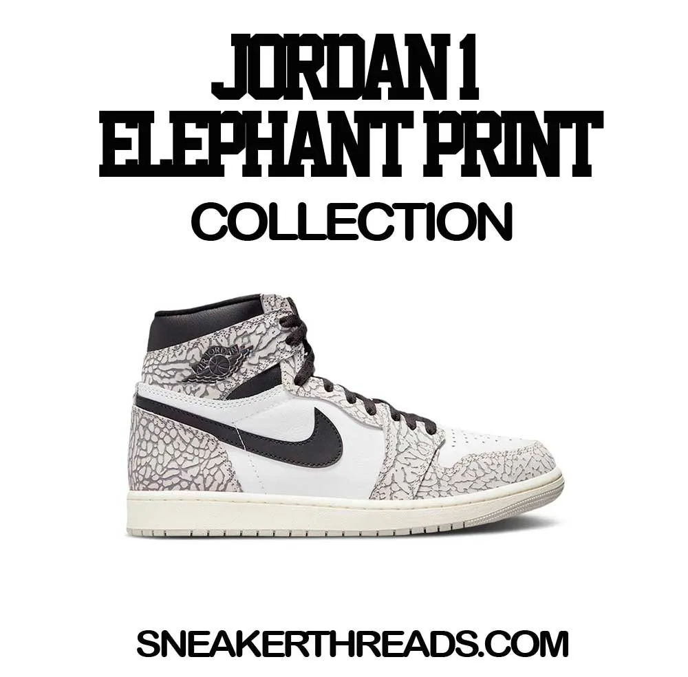 Retro 1 Elephant Print Clean Pair Shirt