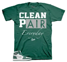 Retro 1 Gorge Green Clean Pair Shirt