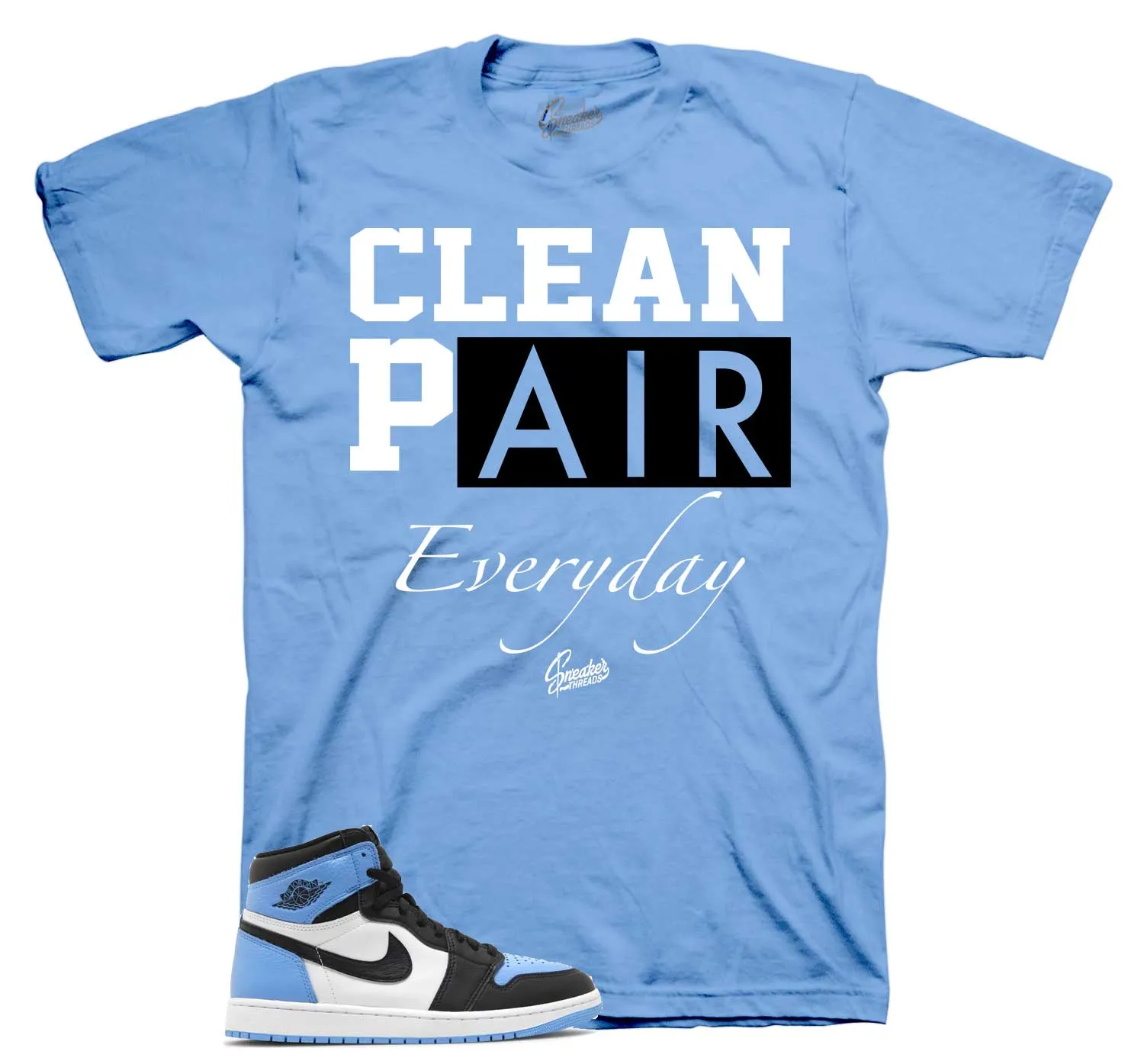 Retro 1 UNC Toe Clean Pair Shirt