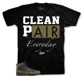 Retro 9 Olive Clean Pair Shirt