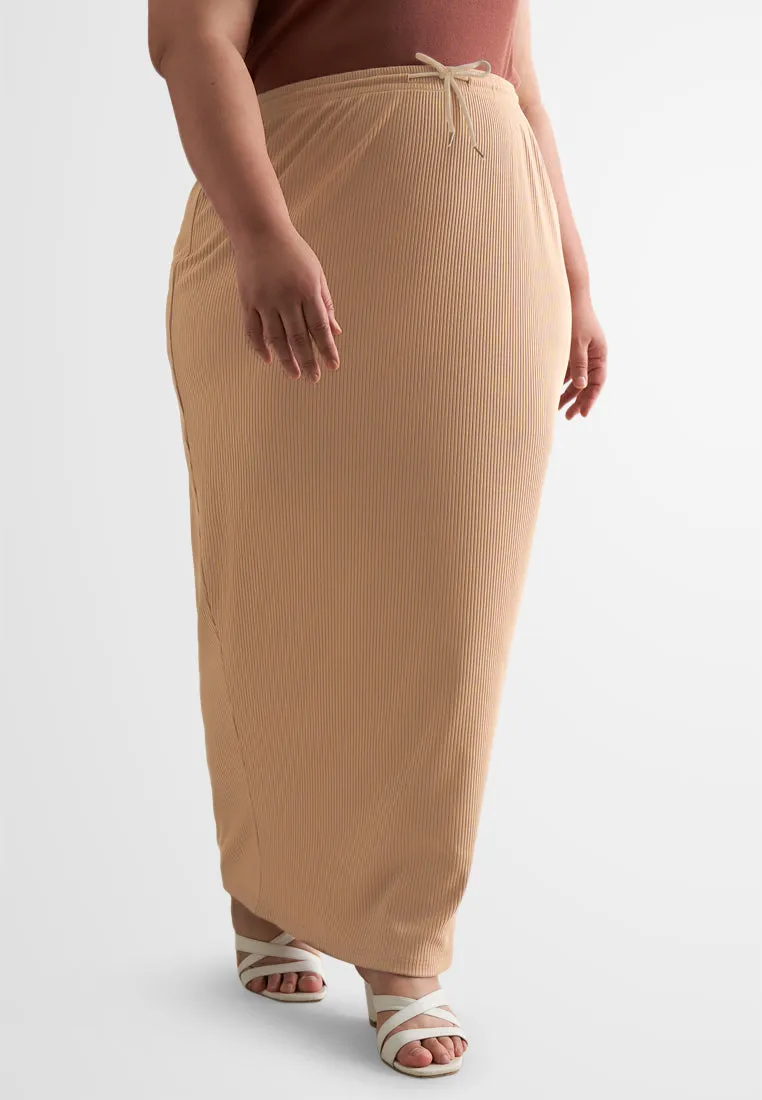 Rhea Relax Ribbed Soft Skirt