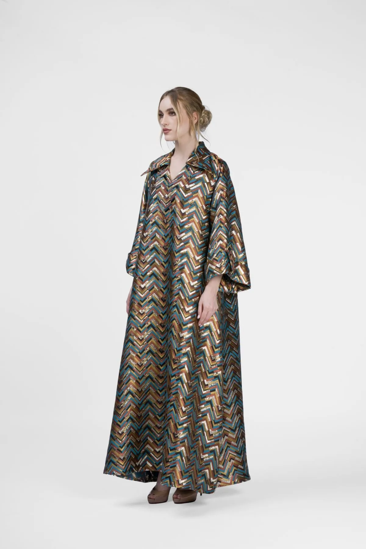 RMDJL2402 Majestic Embellished Jacquard Jalabiya